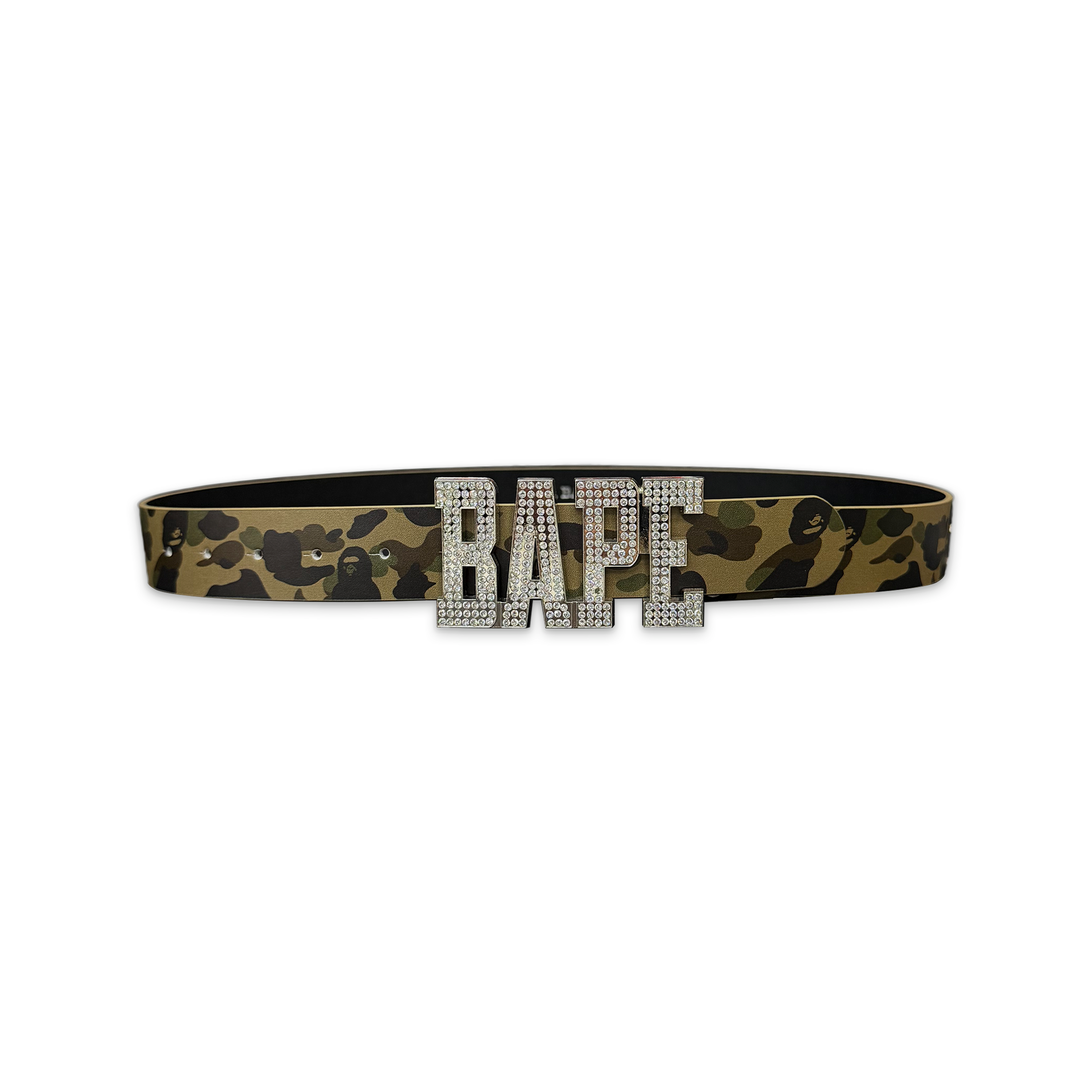 1st Camo Leather Belt "Green"
