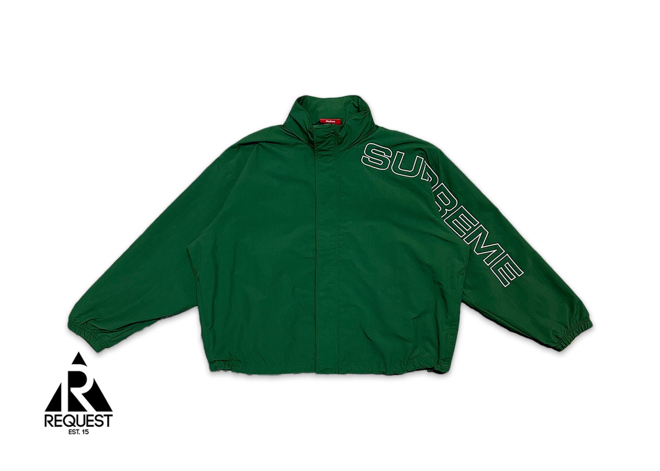 Embroidered Logo Track Jacket "Green"