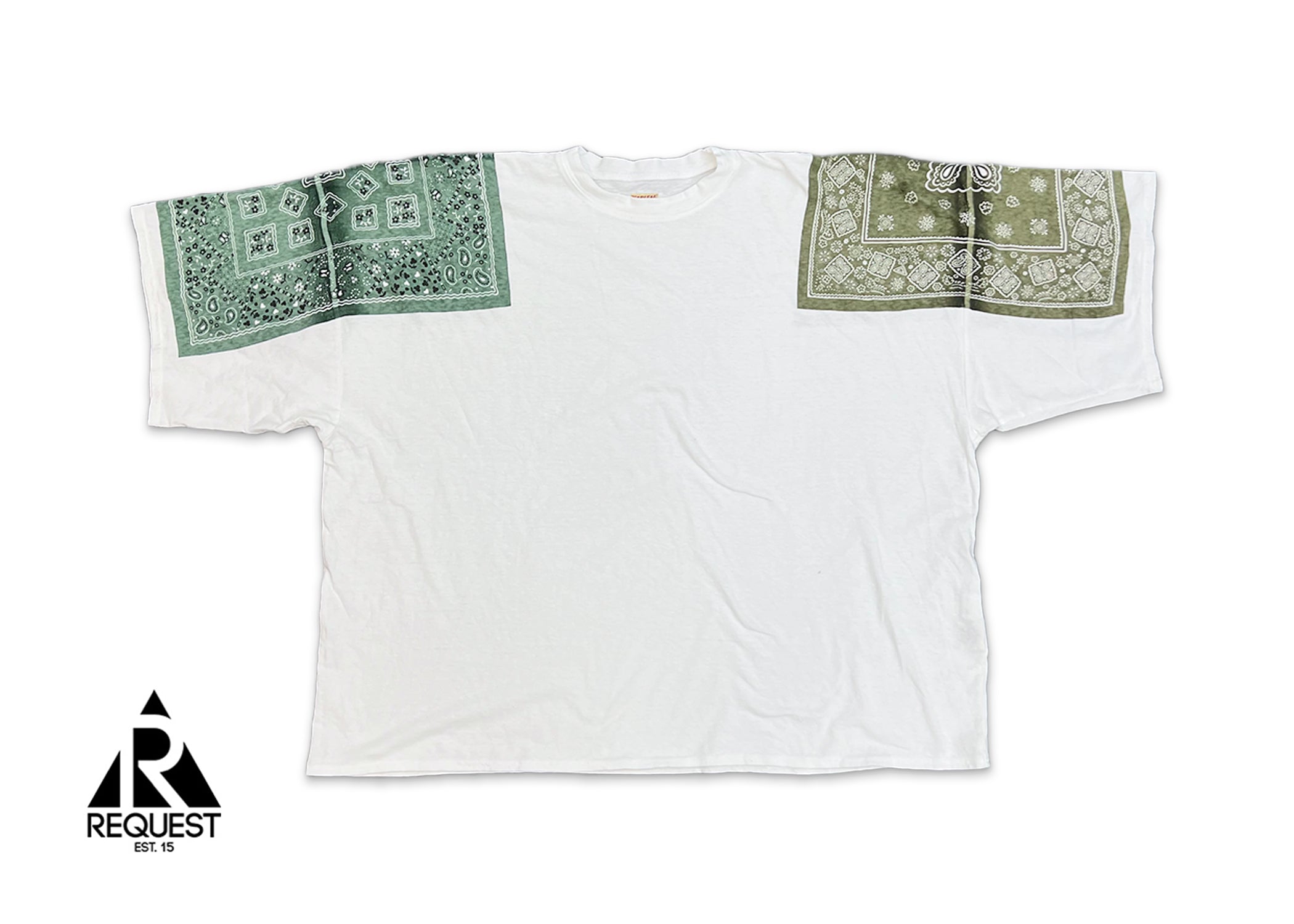 Jersey Bandana Oversized Tee "Green/Olive"