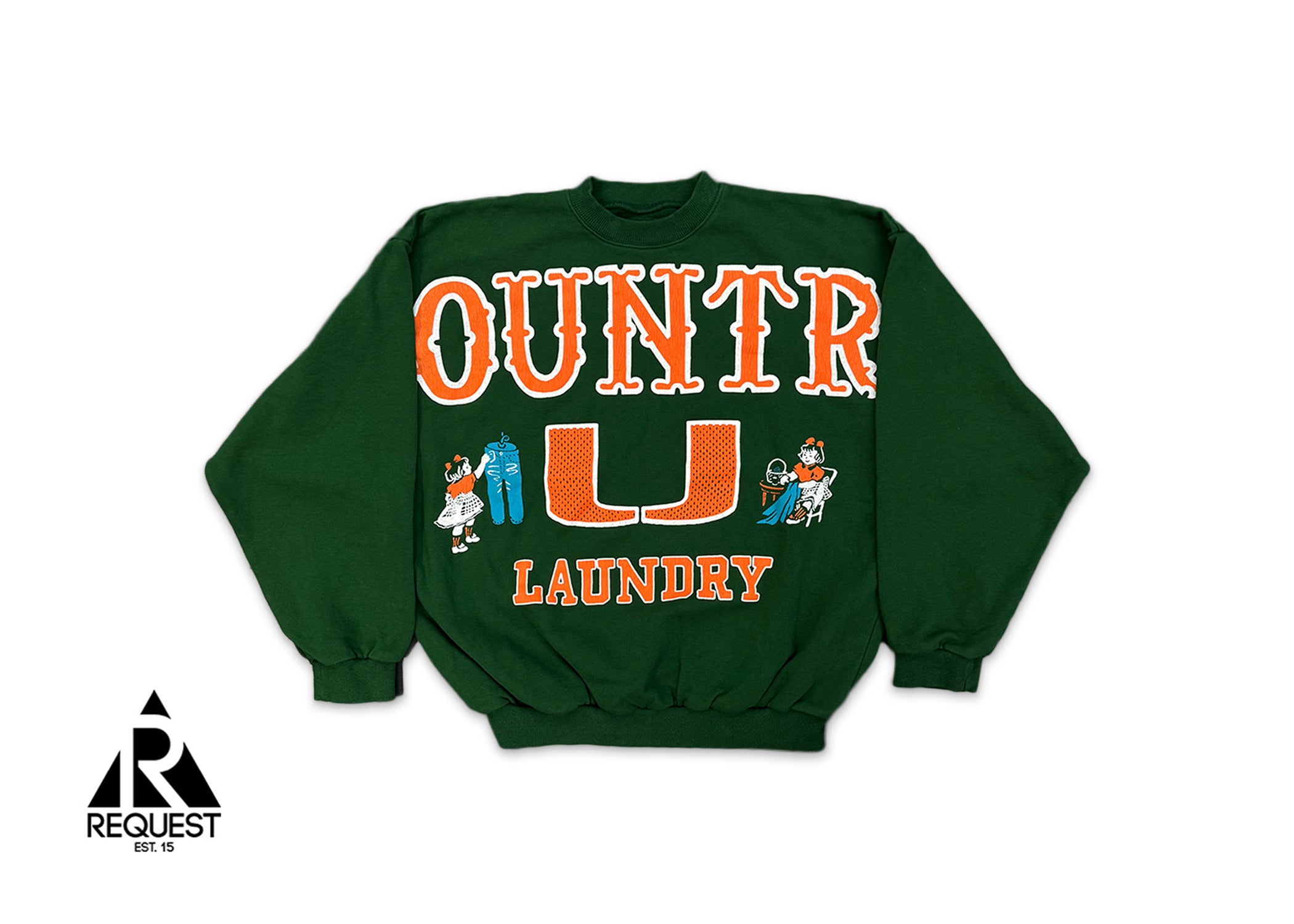 Kountry BIG Crewneck Sweatshirt  "Green"