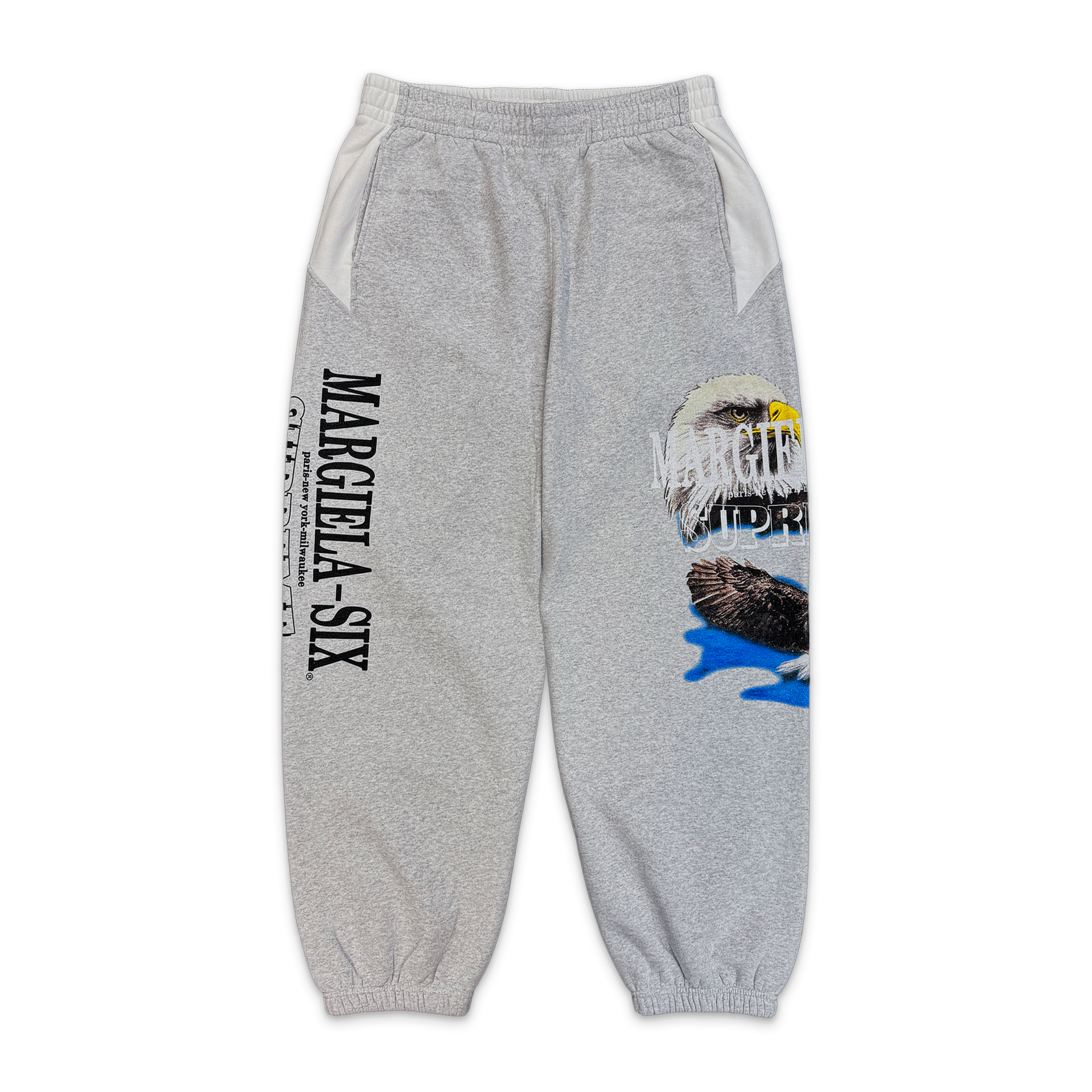 Supreme, MM6 Maison Margiela Eagle Sweatpants "Ash Grey/White" SS26