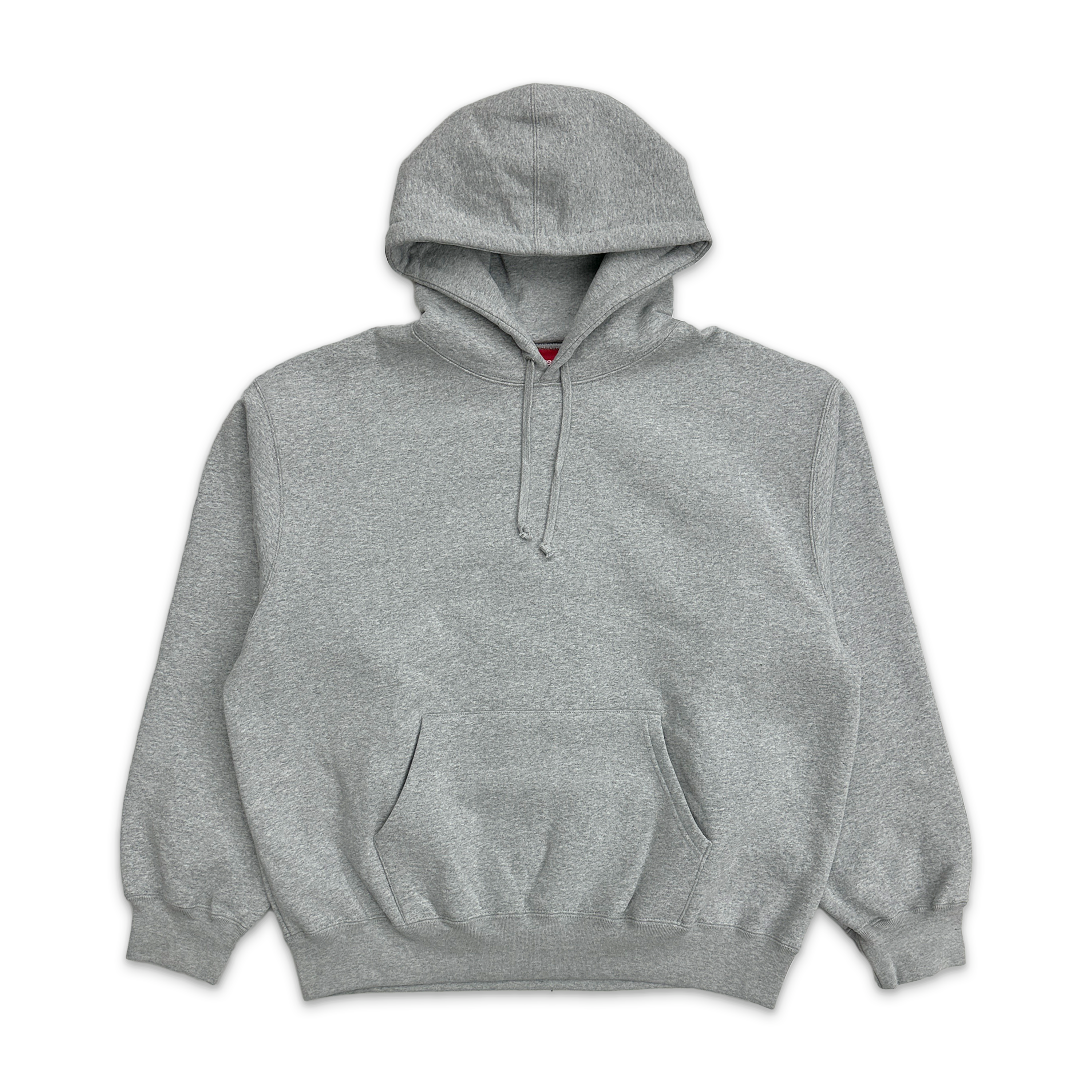 Supreme, Satin Appliqué Hooded Sweatshirt SS26 “Heather Grey"