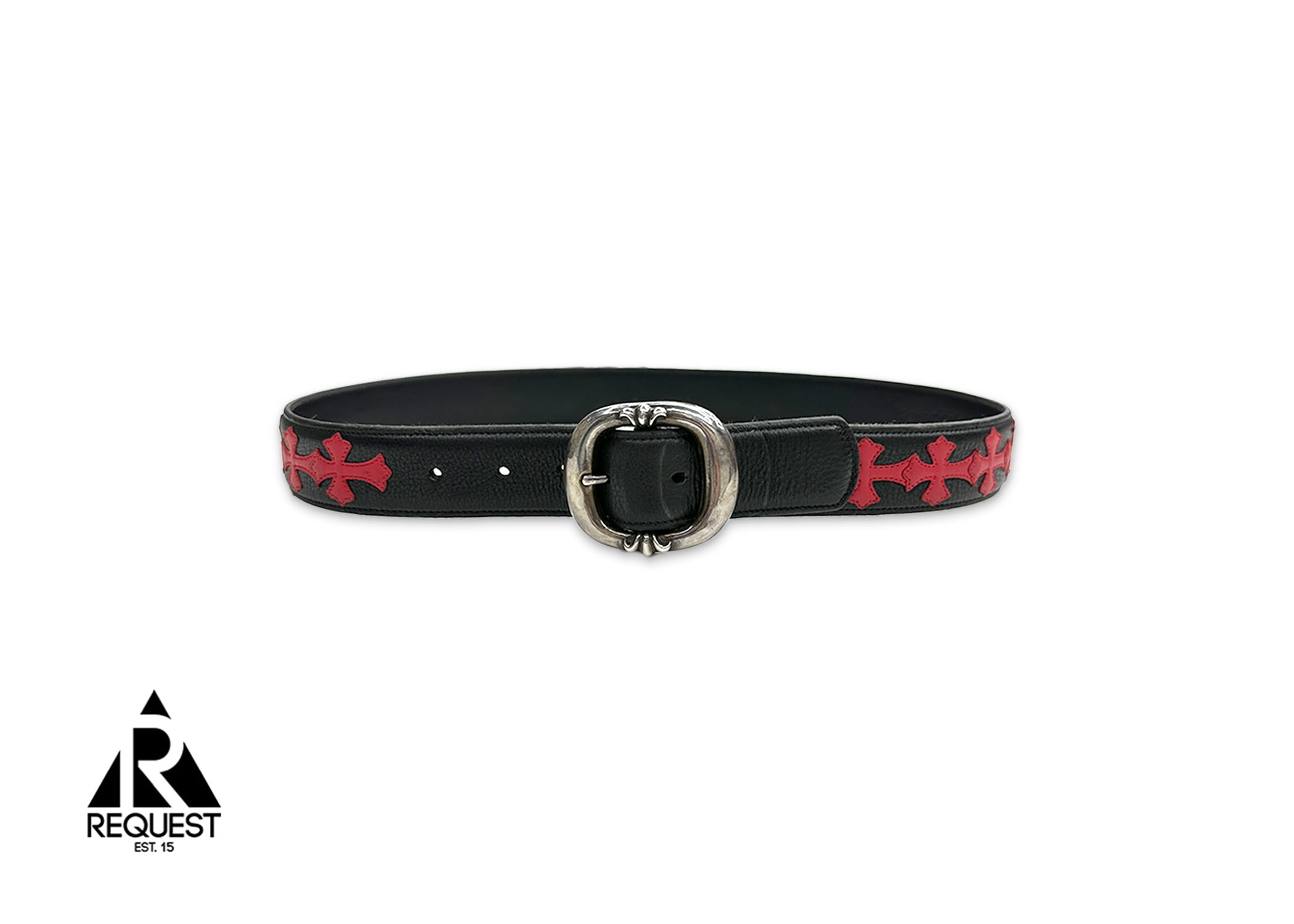 Gunslinger Cross Patch Belt "Black Red"