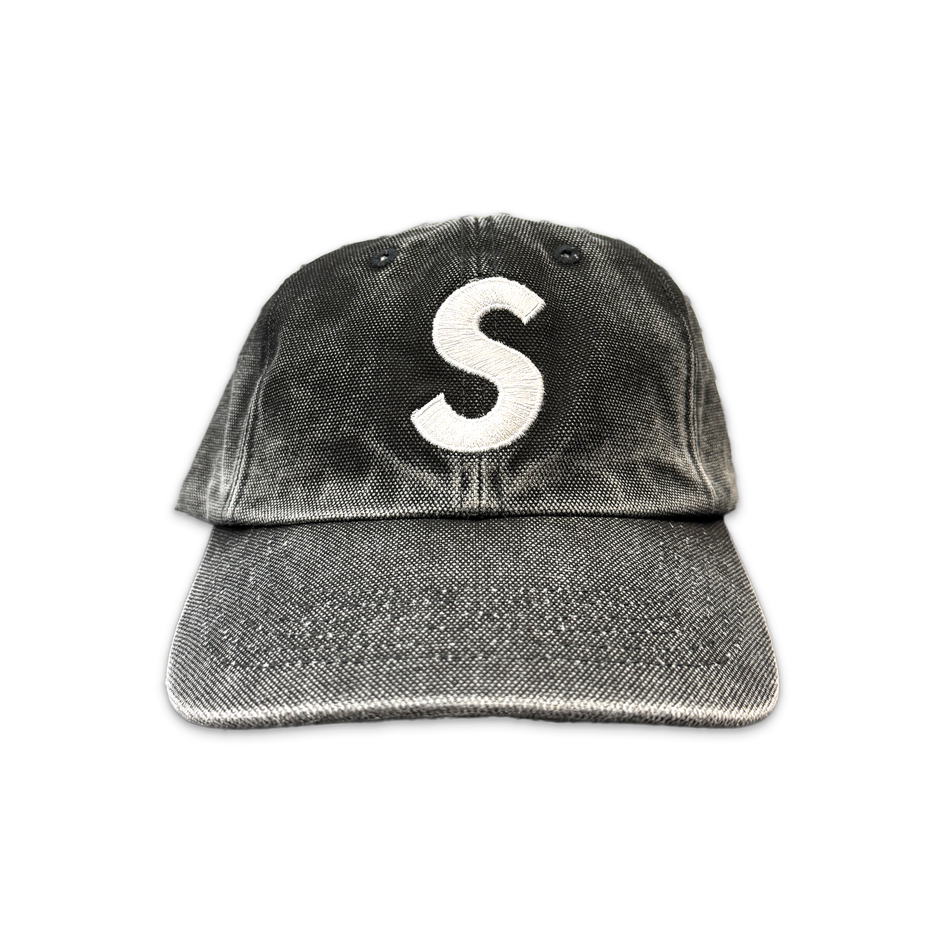 Supreme, Pigment Coated S Logo 6-Panel "Black"