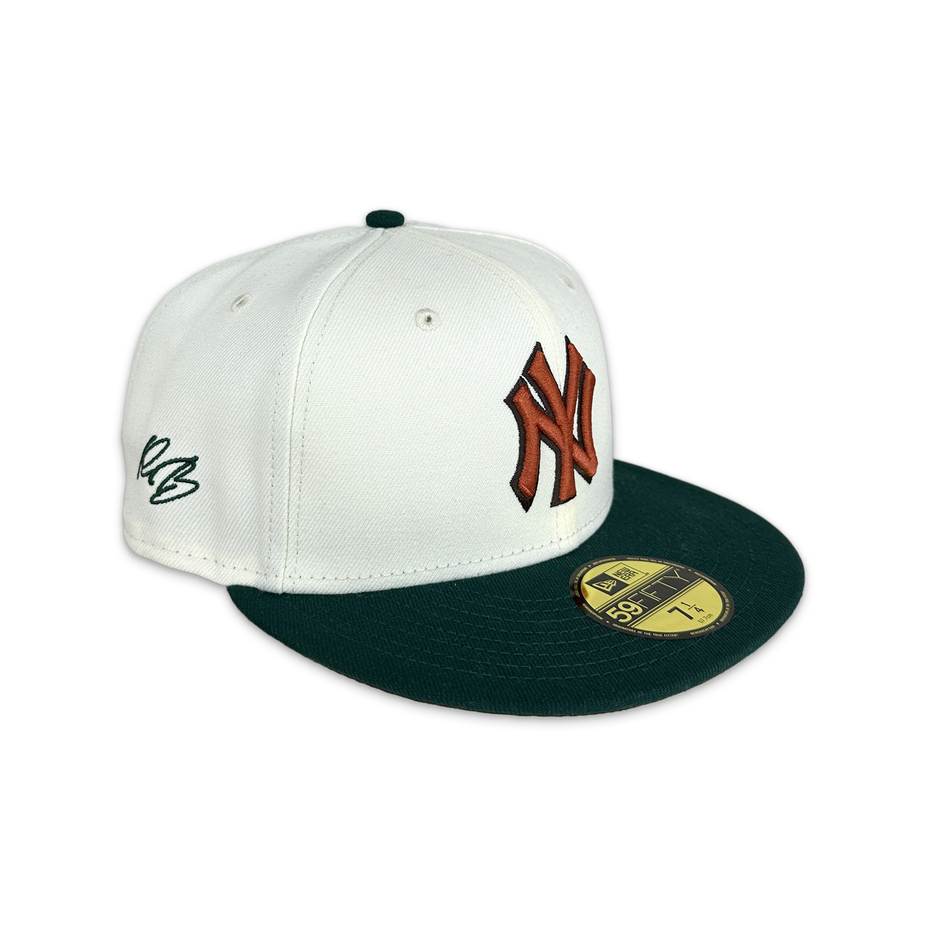 Request, New Era Request Exclusive Fitted Hat Yankees "Sail/Pine"