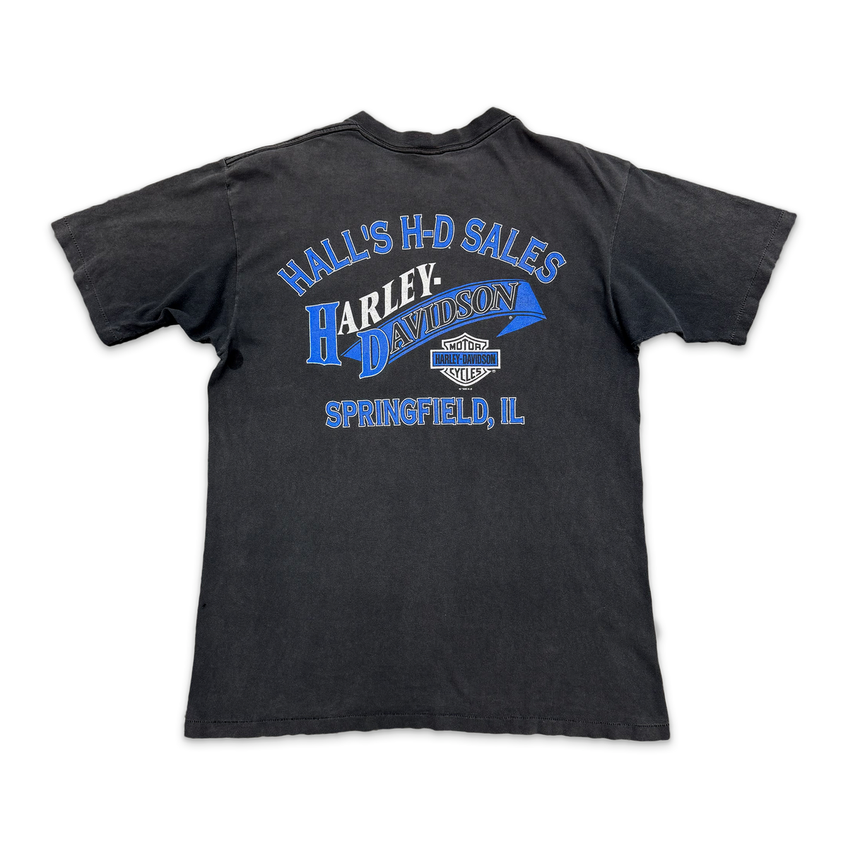 Vintage, Harley Davidson Land Of The Free Tee "Washed Black"