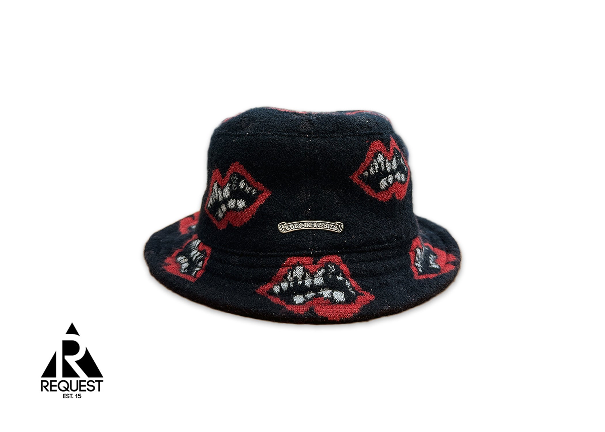 Cashmere Matty Boy Chomper Bucket Hat "Black Red"