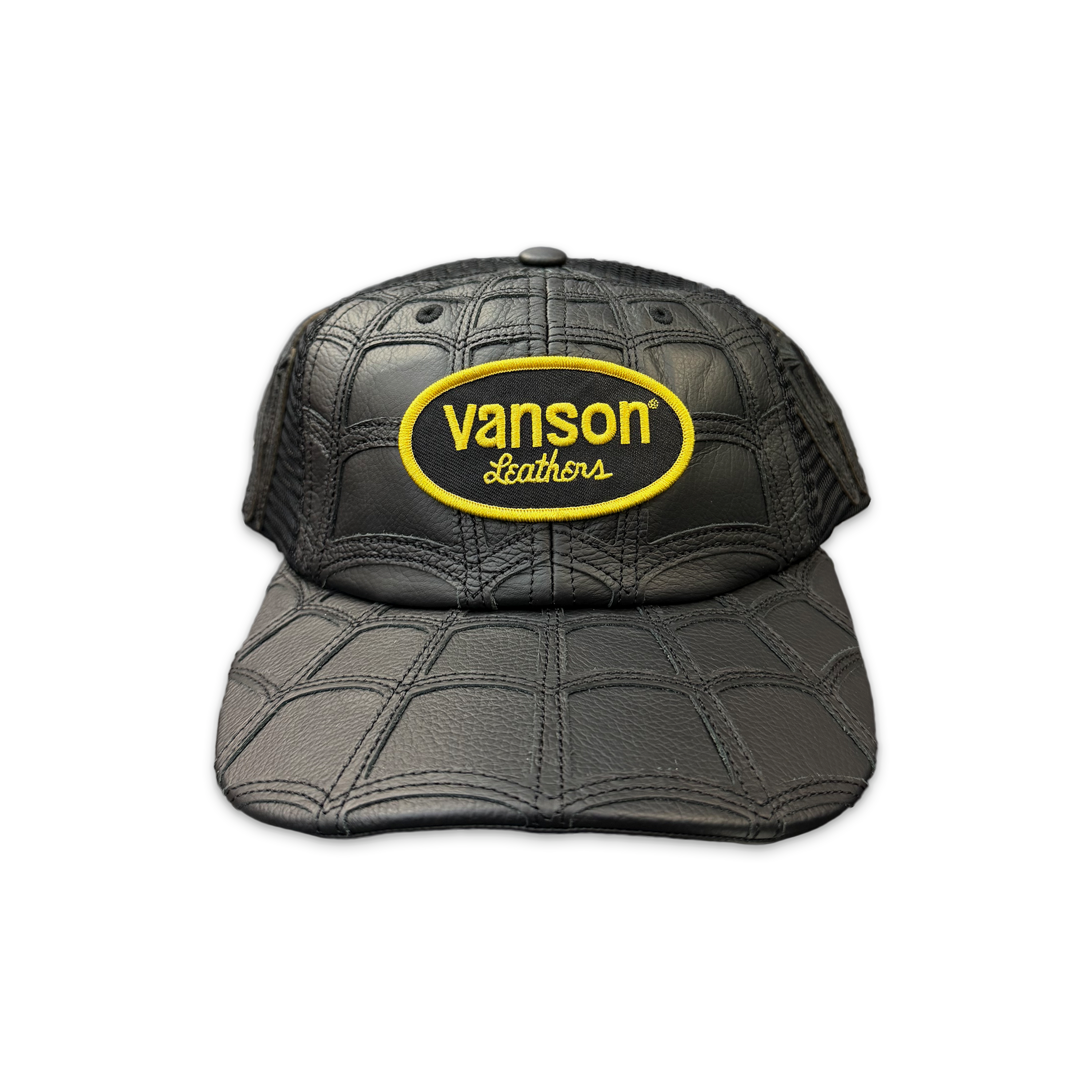 Vanson Leathers Spider-Man メッシュキャップ ブラック Vanson Leathers Spider-Man Mesh Back 6-Panel Hat 