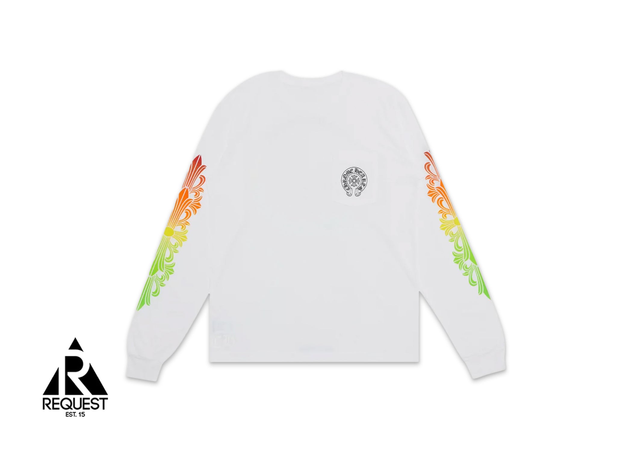 Chrome Hearts Hollywood Gradient Circle L/S Tee "White"