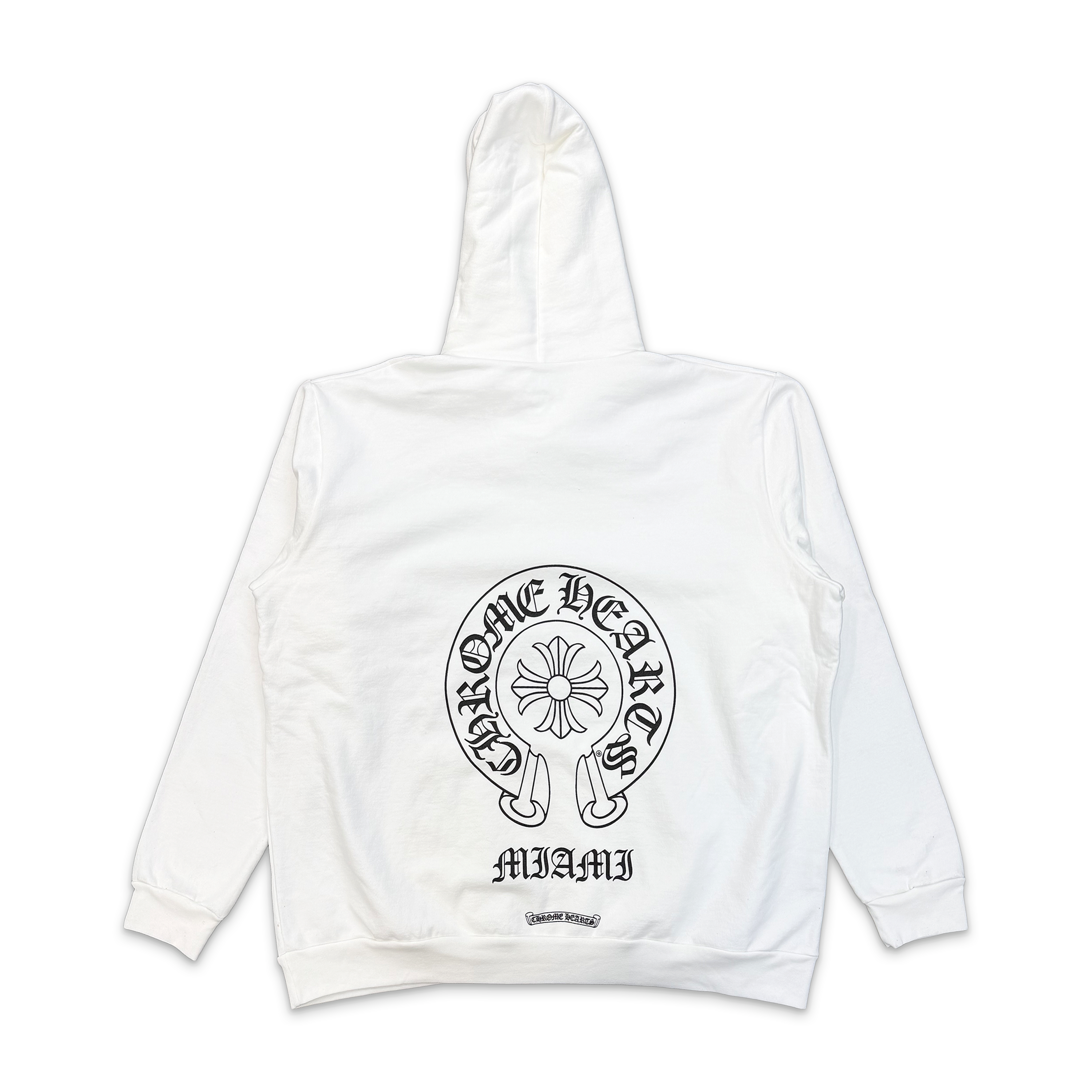Miami Horseshoe Pullover Hoodie "White"