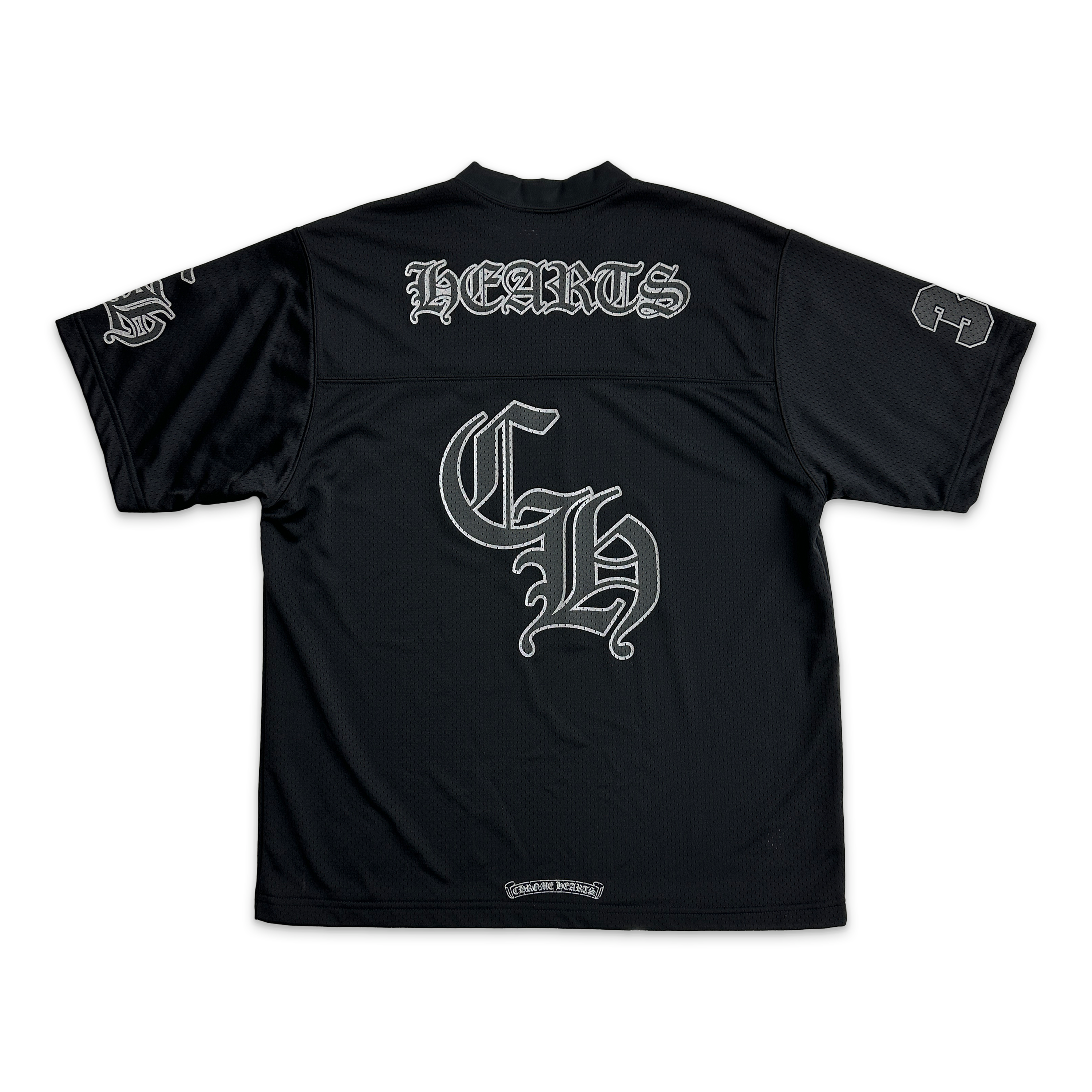 Sports Mesh Short Sleeve Warm Up Jersey “Black”