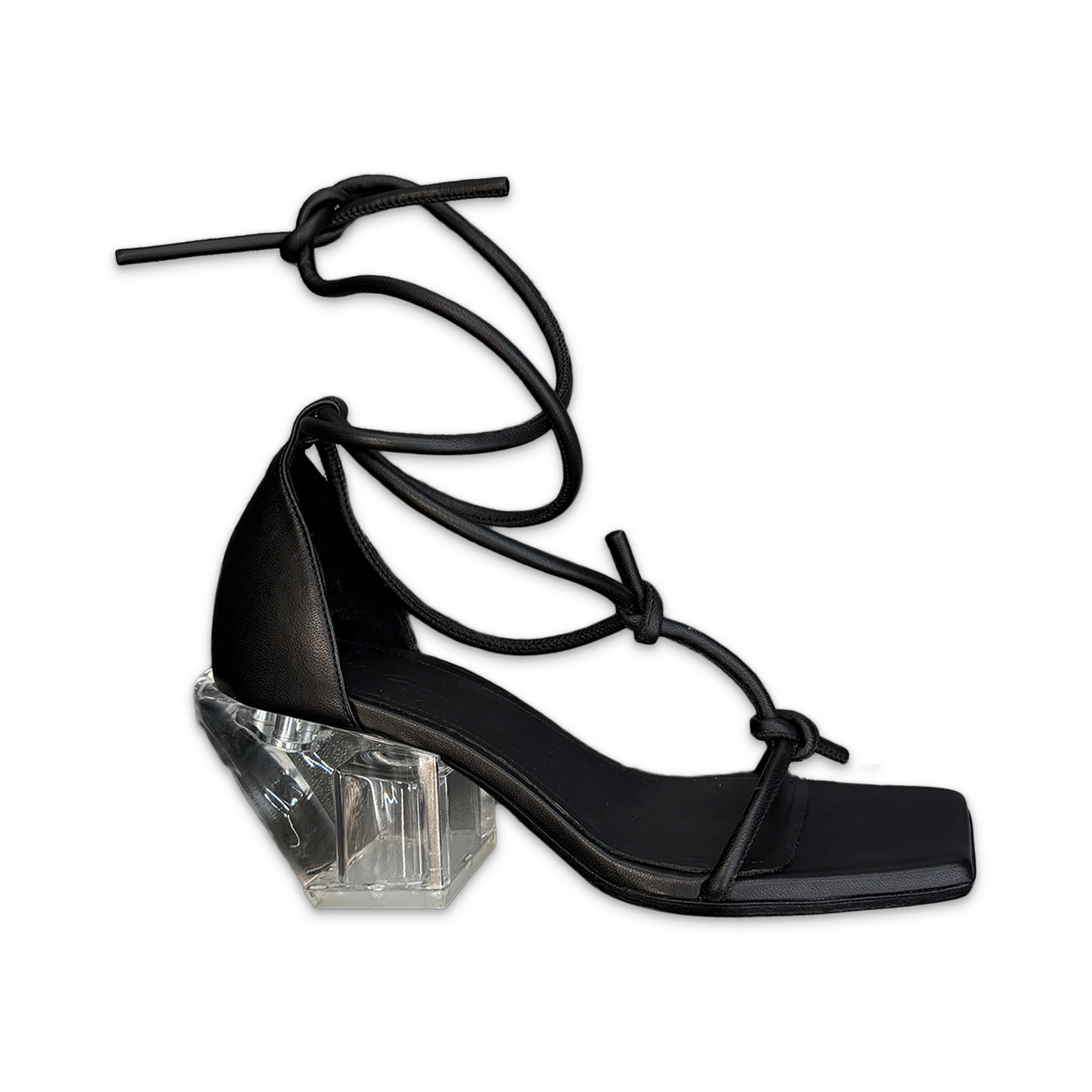 Rick Owens, Lido Sandal Sliver "Black Clear" (W)