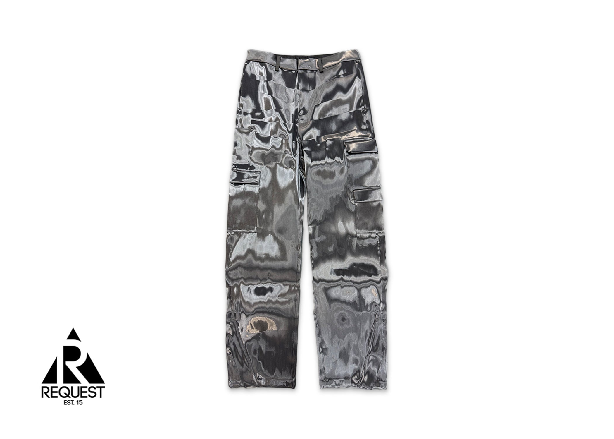 Heliot Emil Liquid Metal Cargo Pants "Gray"