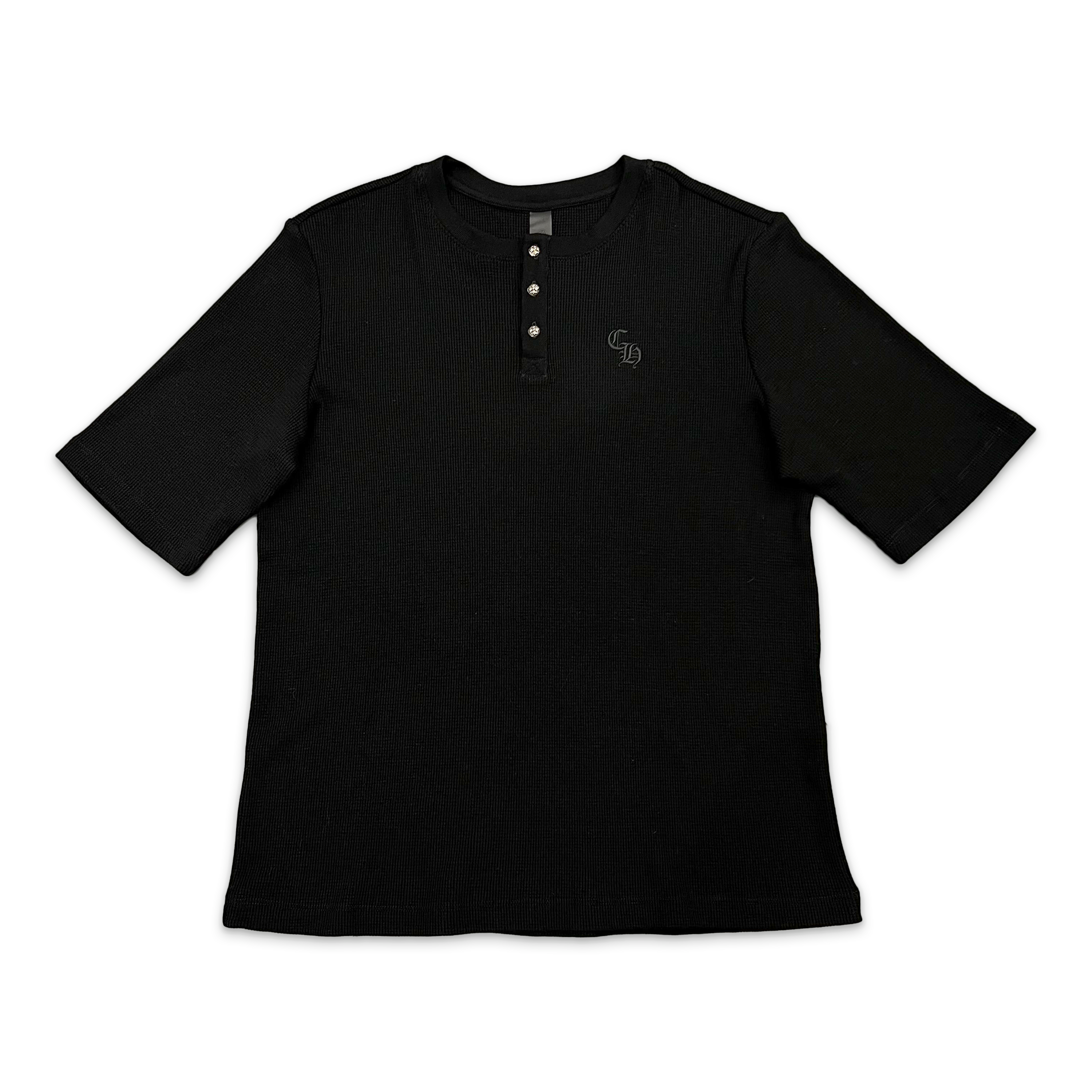 Chrome Hearts, CH Thermal Henley Tee "Black"