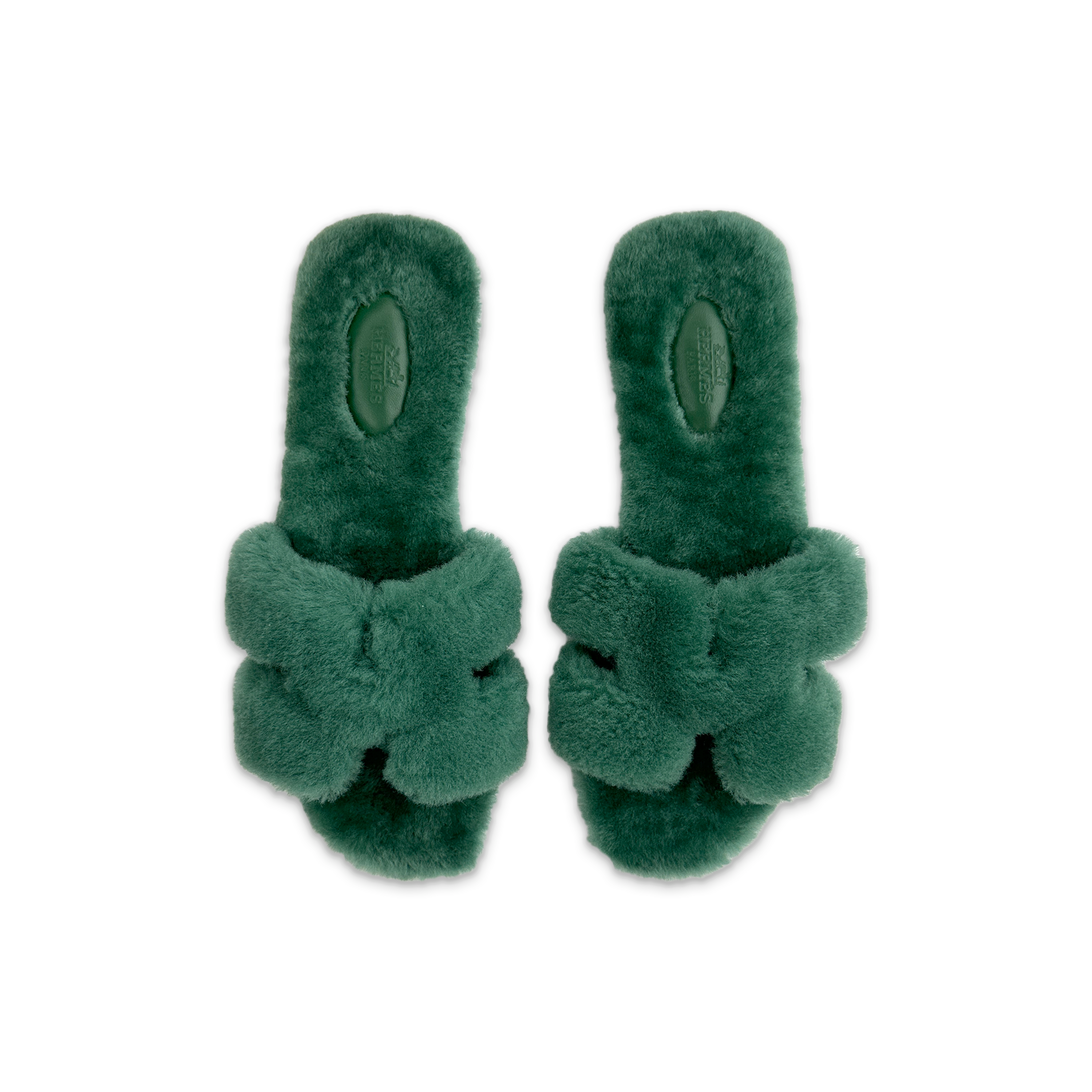 Oran Sandal Shearling “Green"