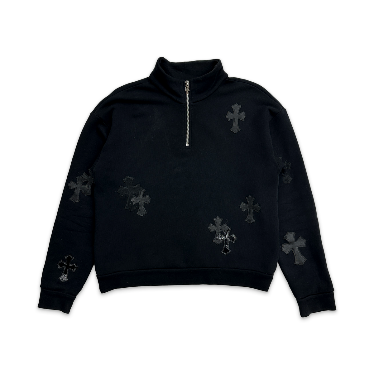 Cross Patch Quarter Zip Sweatshirt 