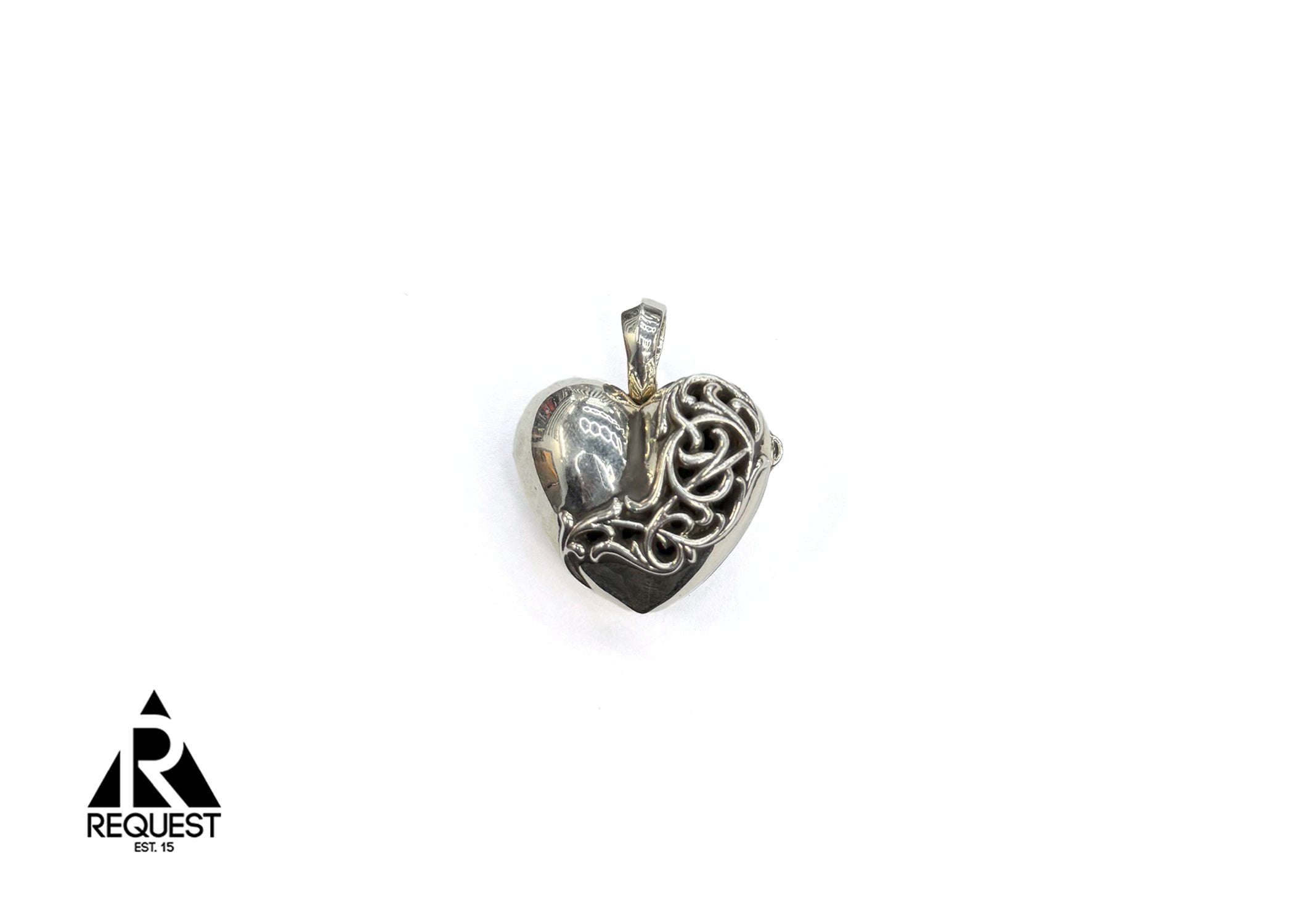 Heart Locket Pendant ".925 Silver"