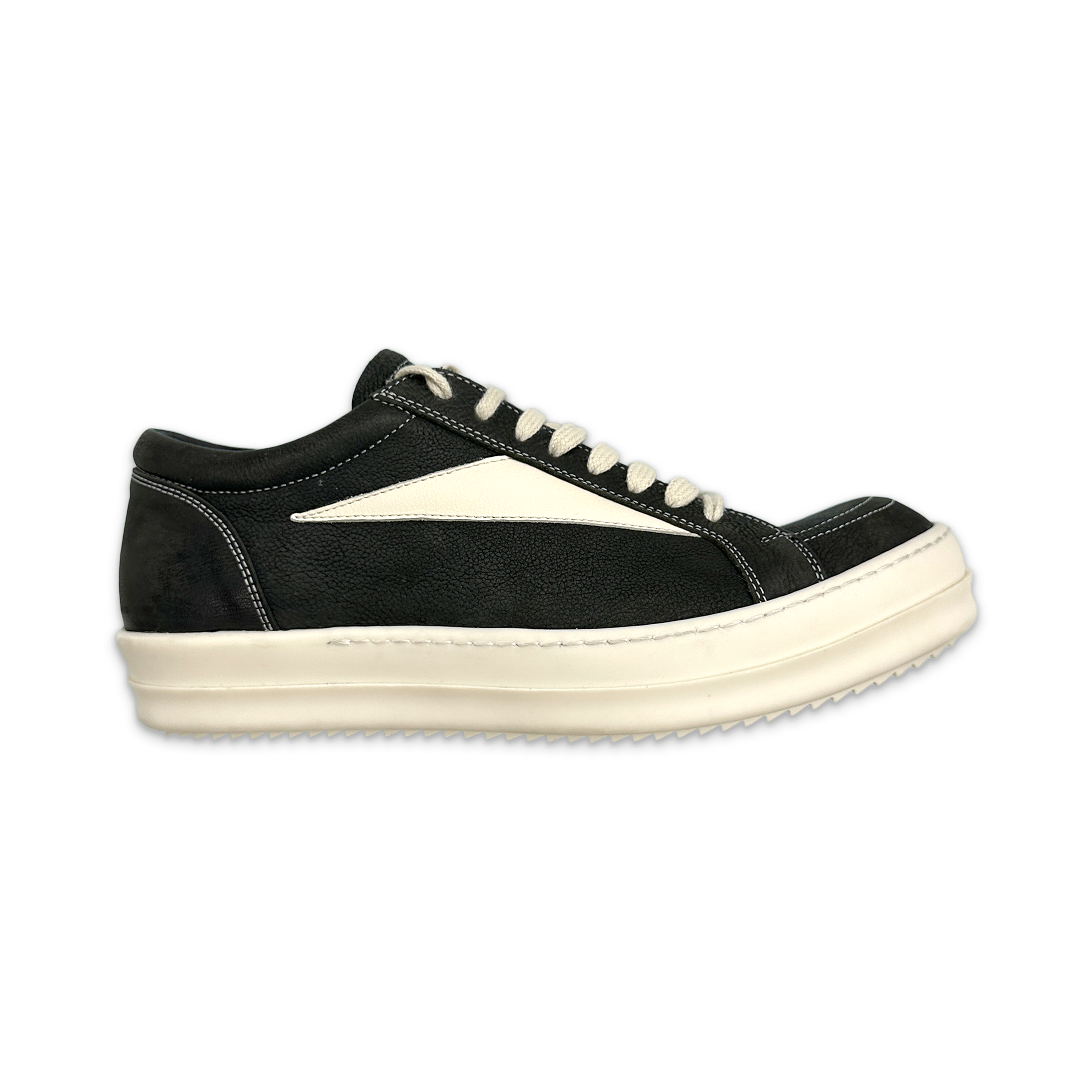 Rick Owens, Porterville Leather Vintage Sneaks "Black"