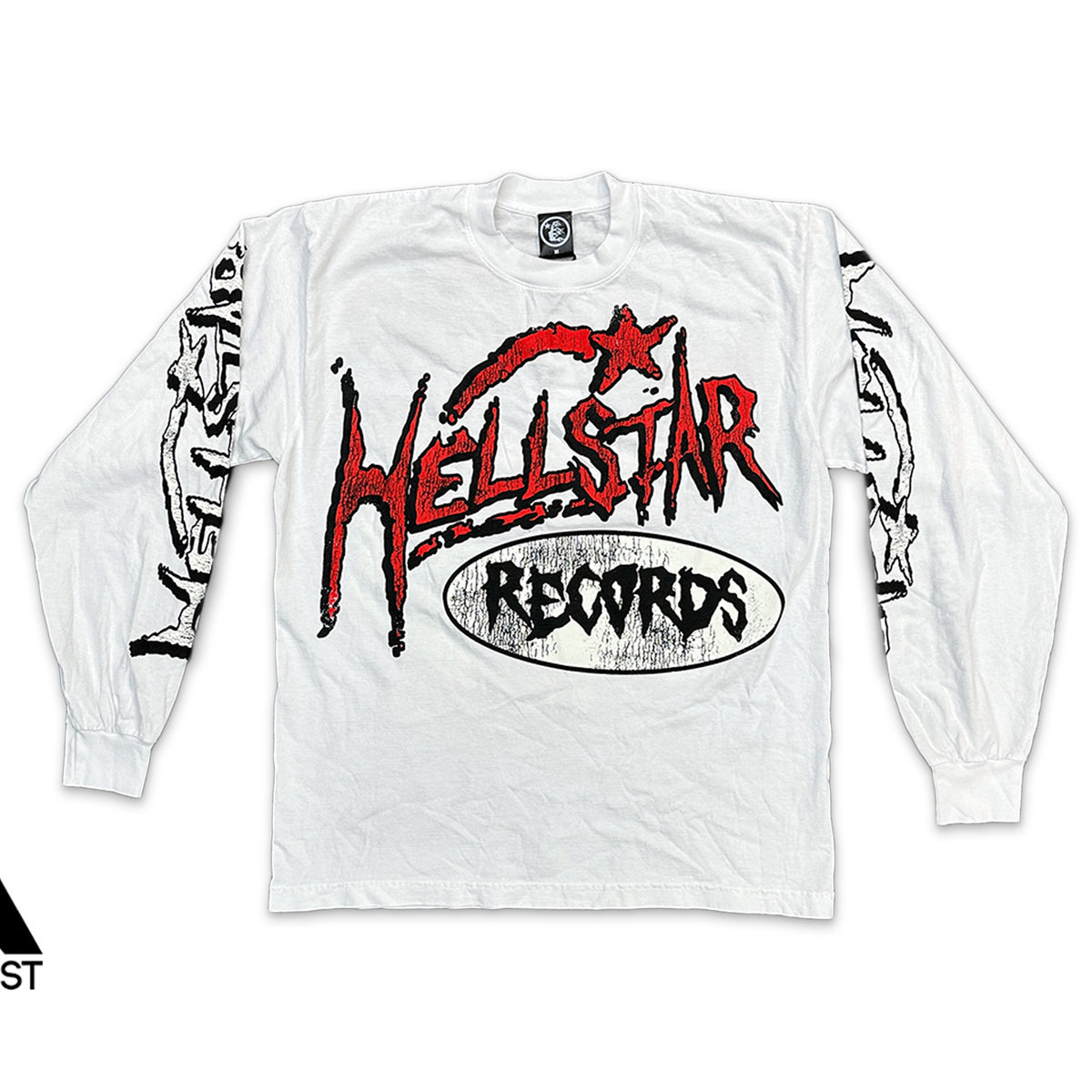 HellStar Long Sleeve Tee “White Hellstar Records” | Request