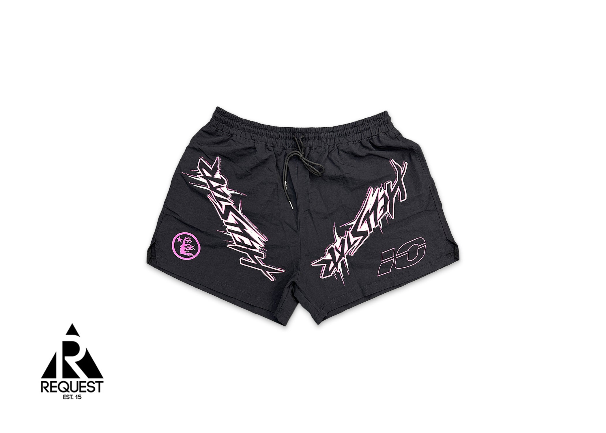 HellStar Nylon Shorts "Black/Pink"