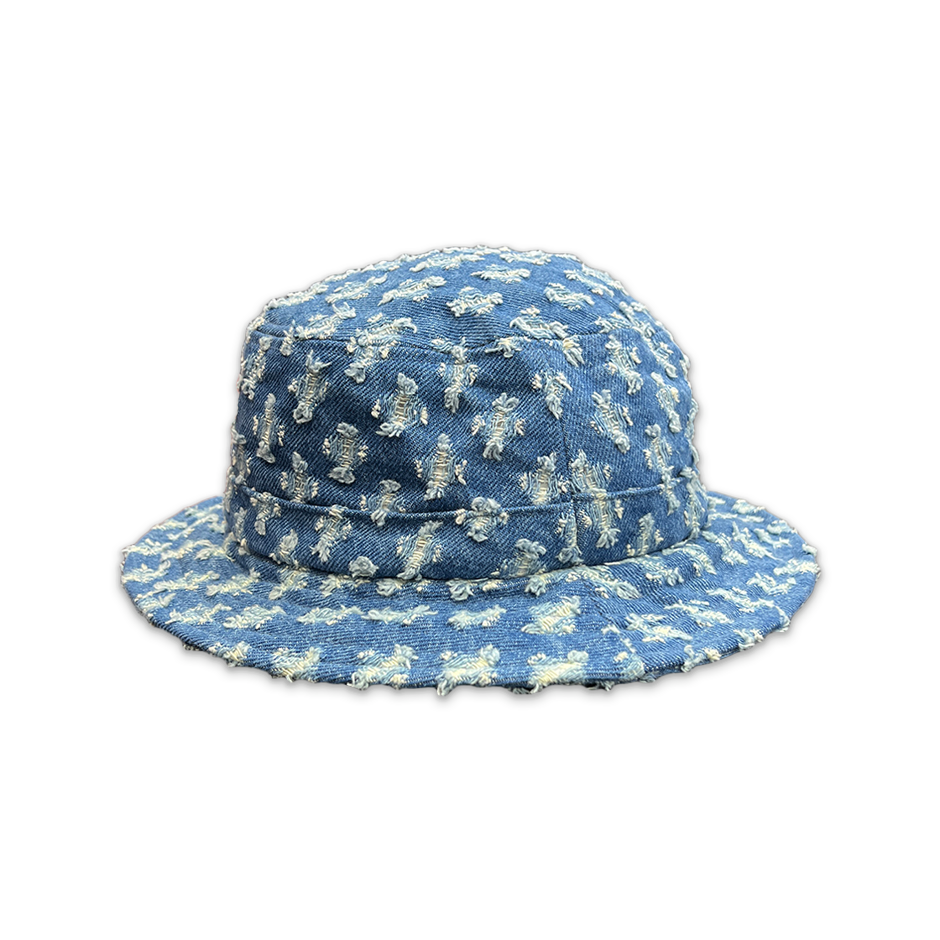 Supreme, Hole Punch Denim Crusher Bucket Hat "Blue"
