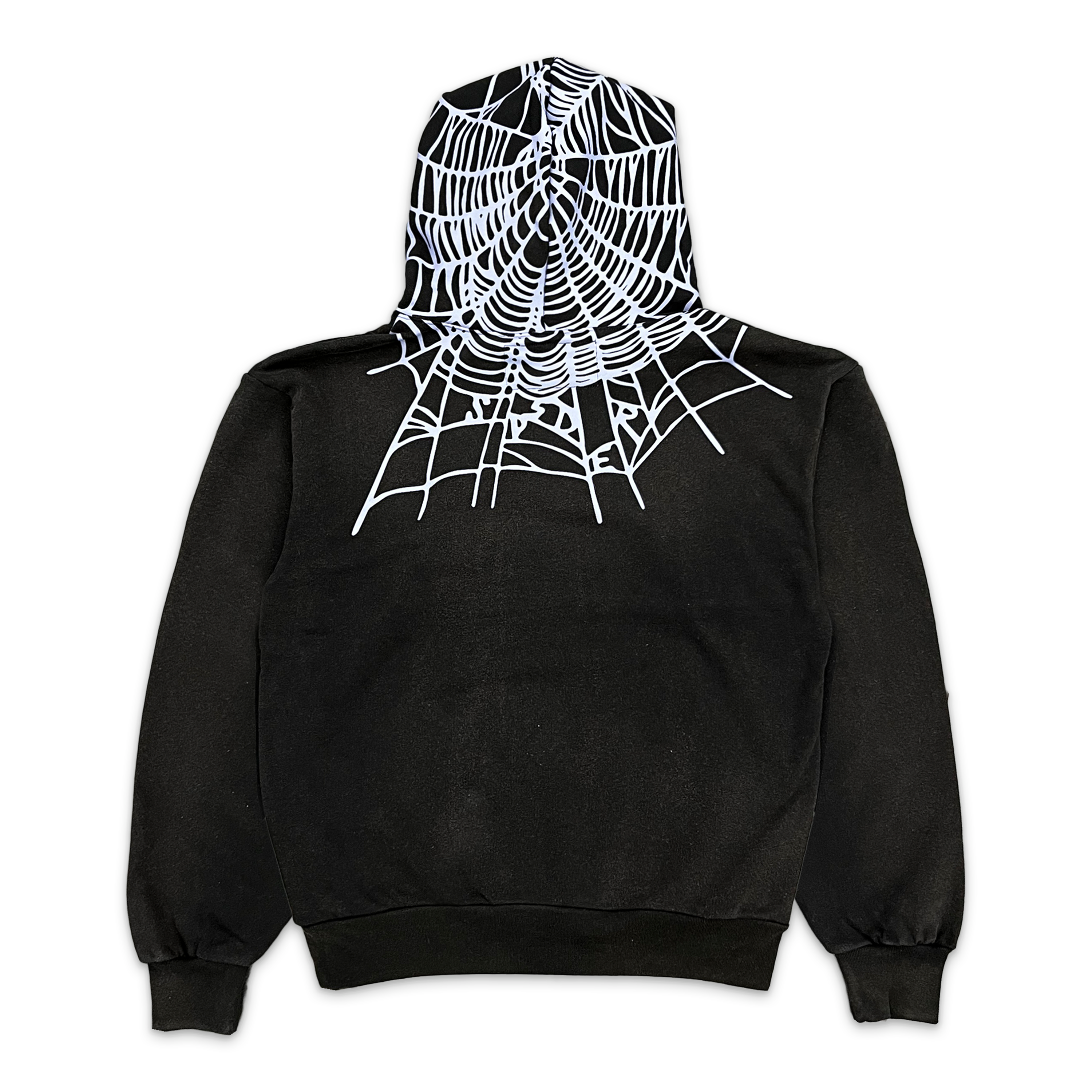 Heavy Wash Web Hoodie "Black"