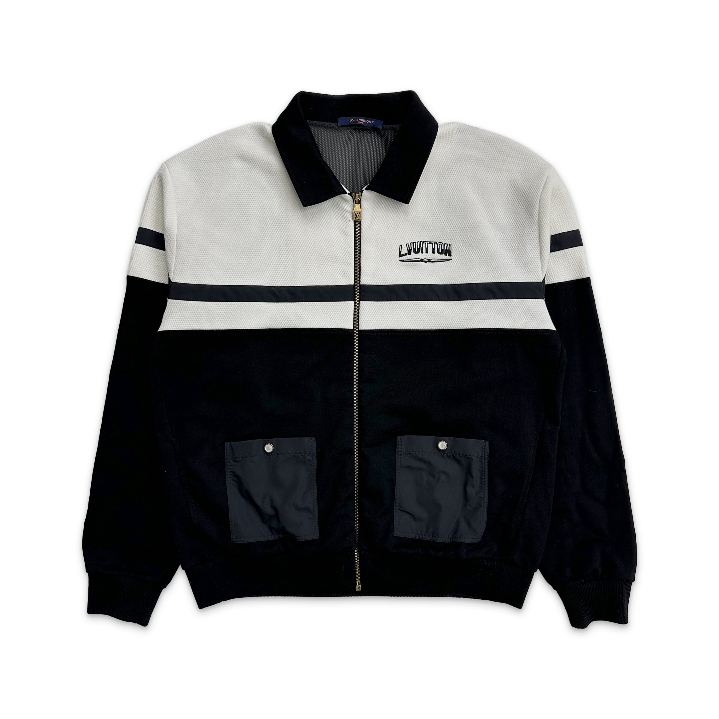 Hybrid Jersey Jacket "Black/White"