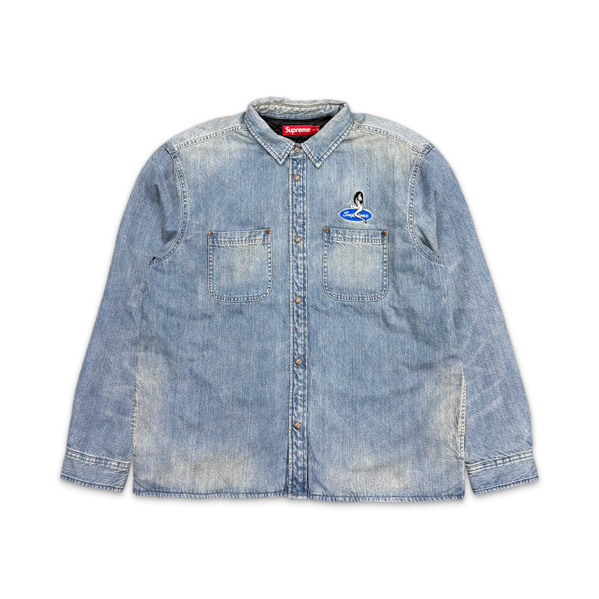 ジャケット・アウター Supreme Quilted Lined Denim Snap Shirt S Quilted Lined Denim Snap Shirt (SS26) 