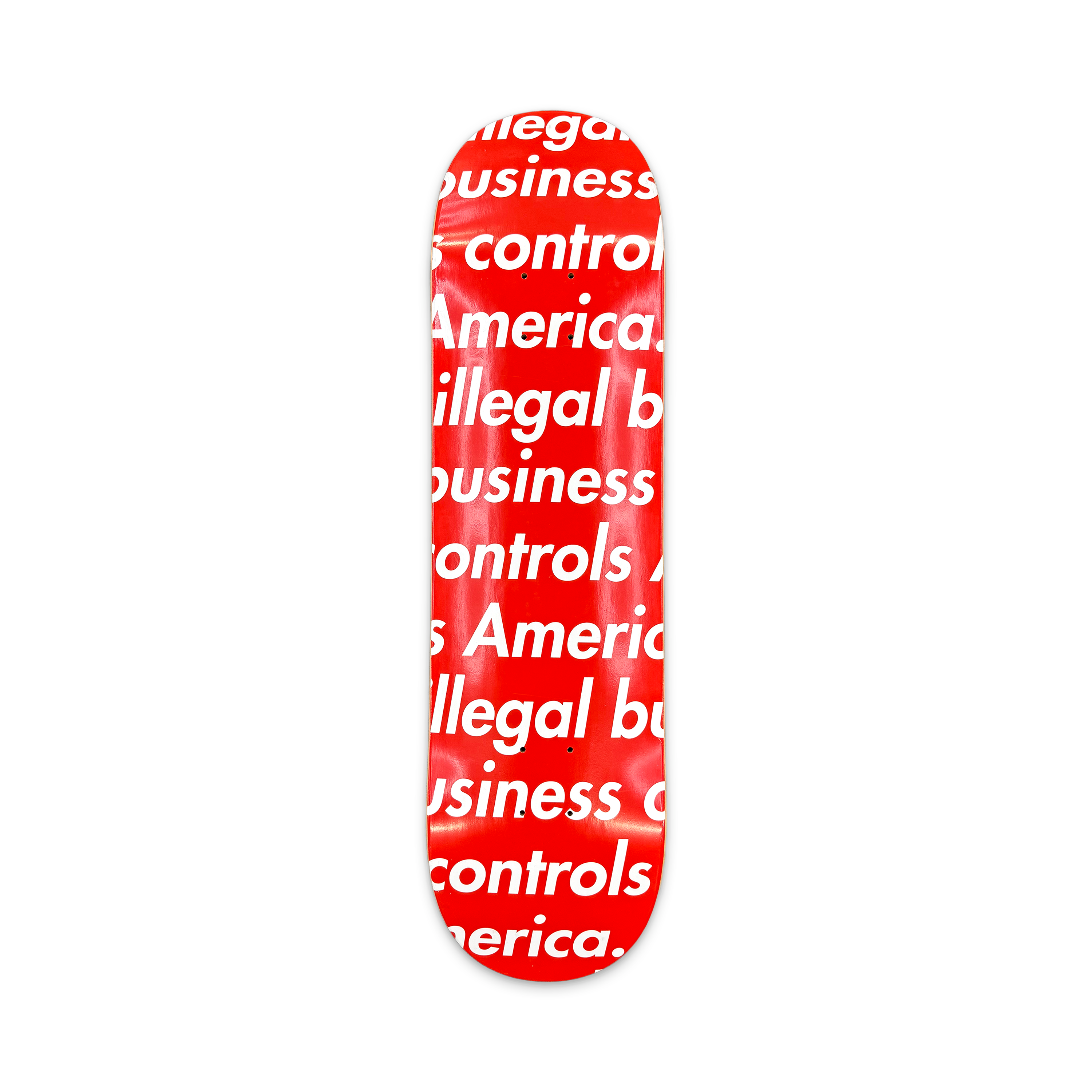 Supreme Illegal Business Skateboard Deck "Red"