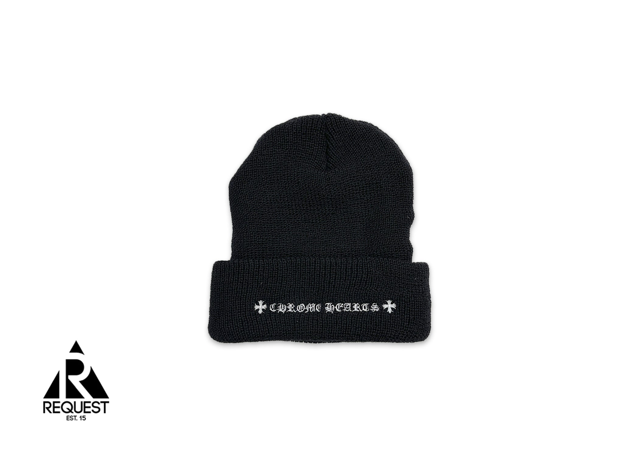 Wool Plus Cross Beanie "Black"