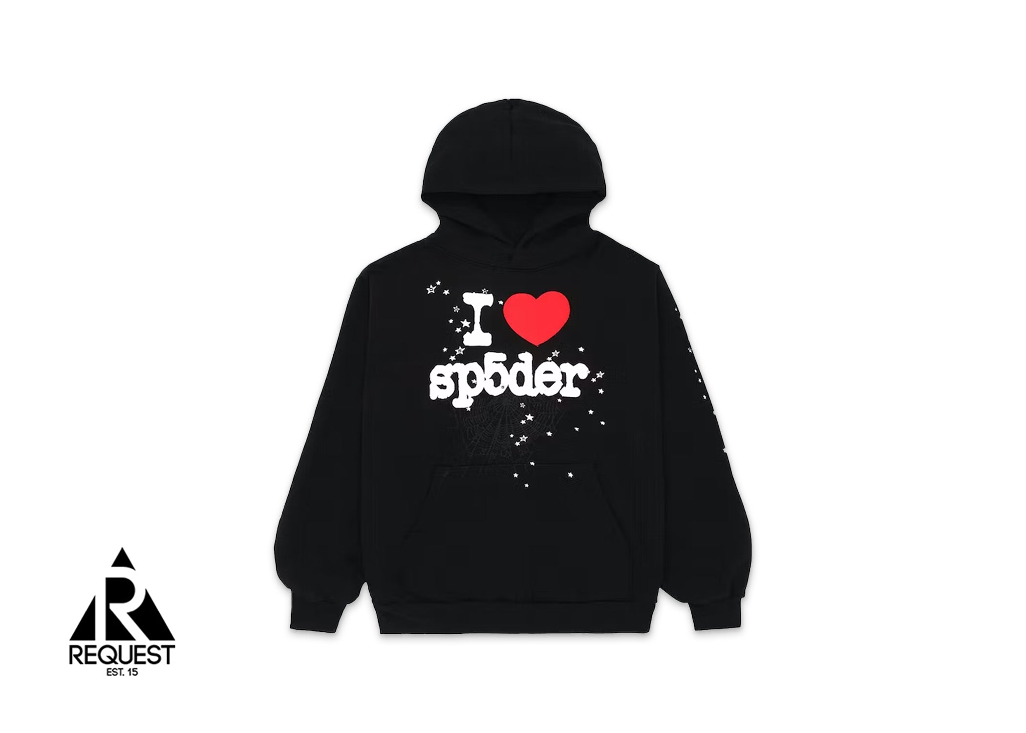 Sp5der I Heart Sp5 Souvenir Hoodie "Black"