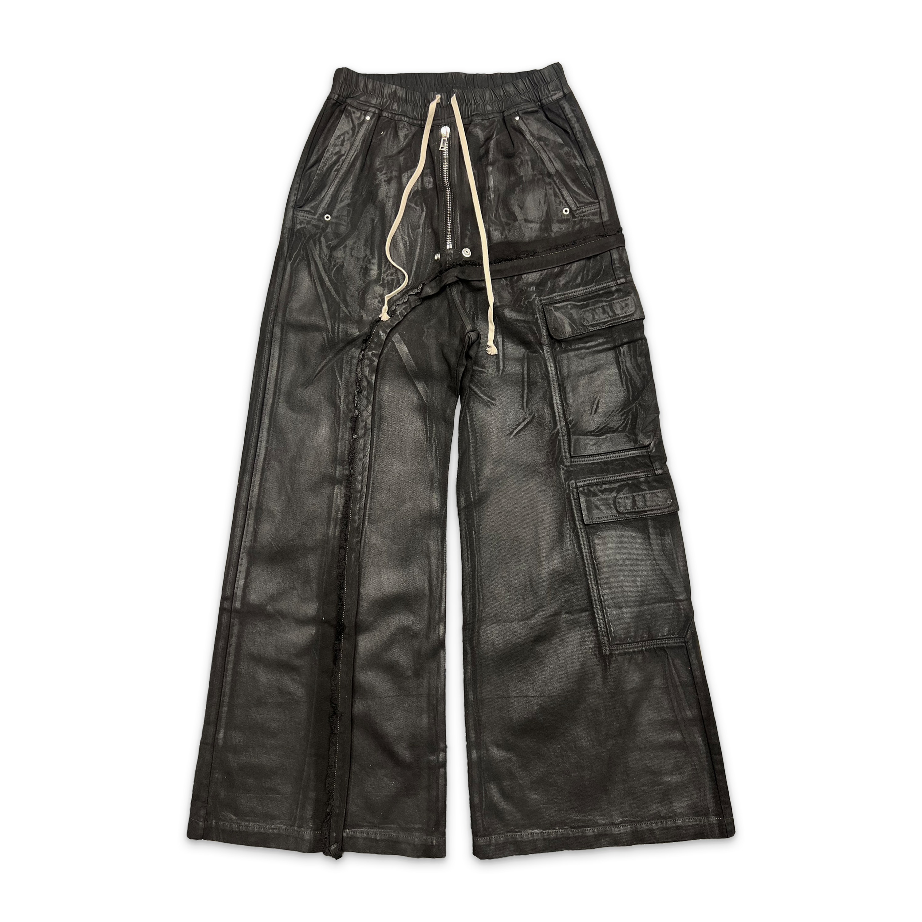 Imbalanced Double Cargo Jumbo Waxed Belas "Black"
