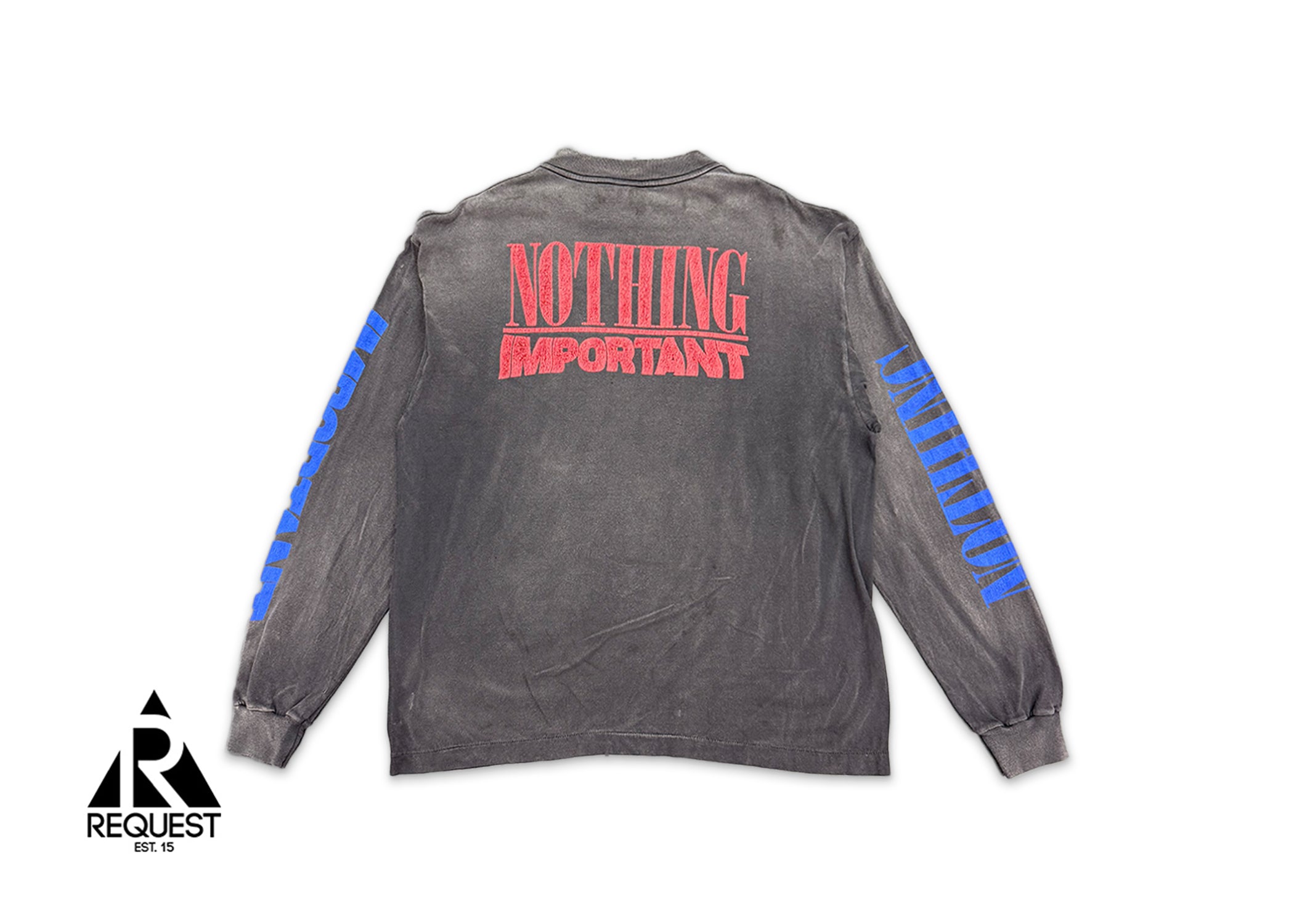 Nothing Important L/S Tee "Vintage Black"