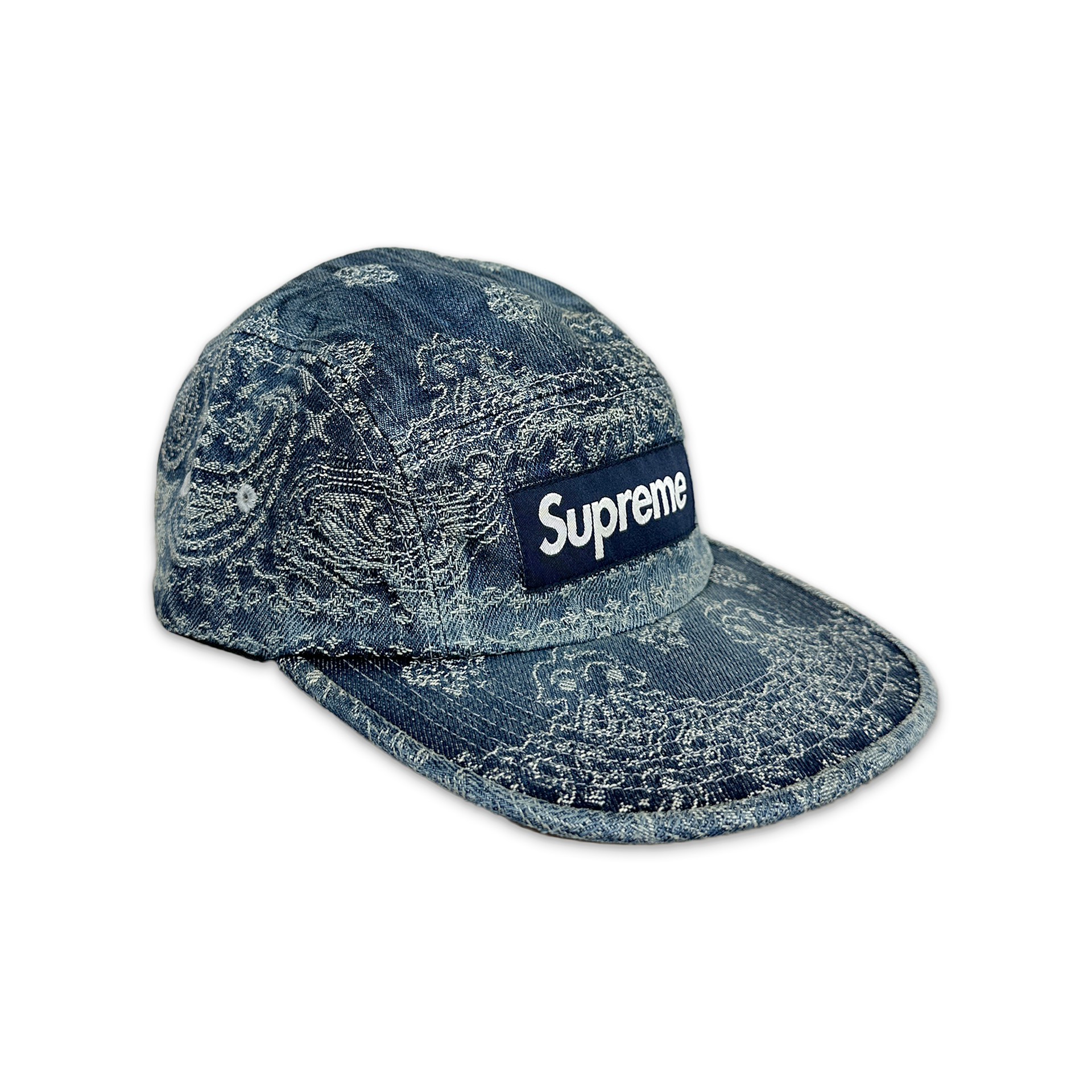 Supreme Denim Camp Cap (SS23) - $48