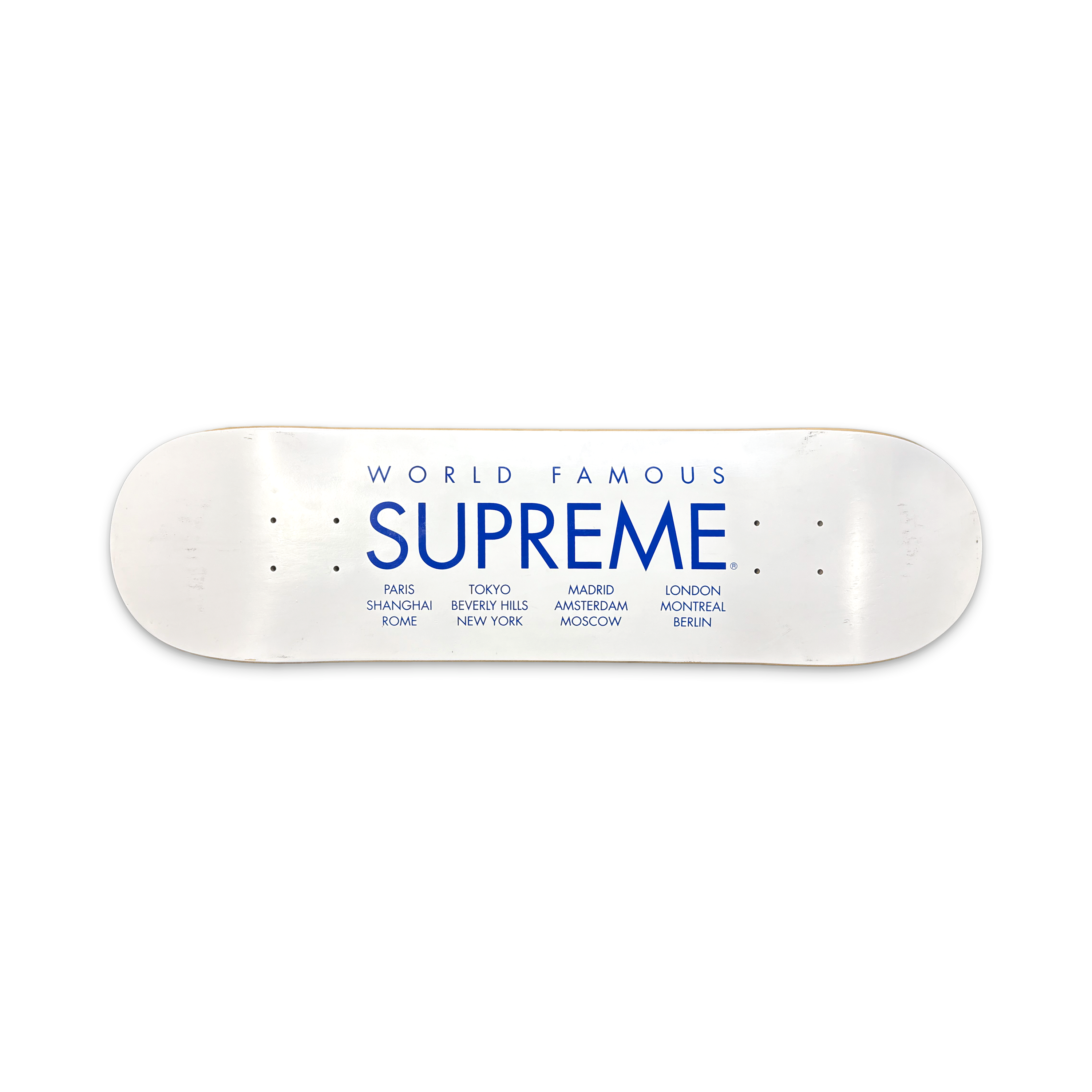 Supreme International Skateboard Deck "White"