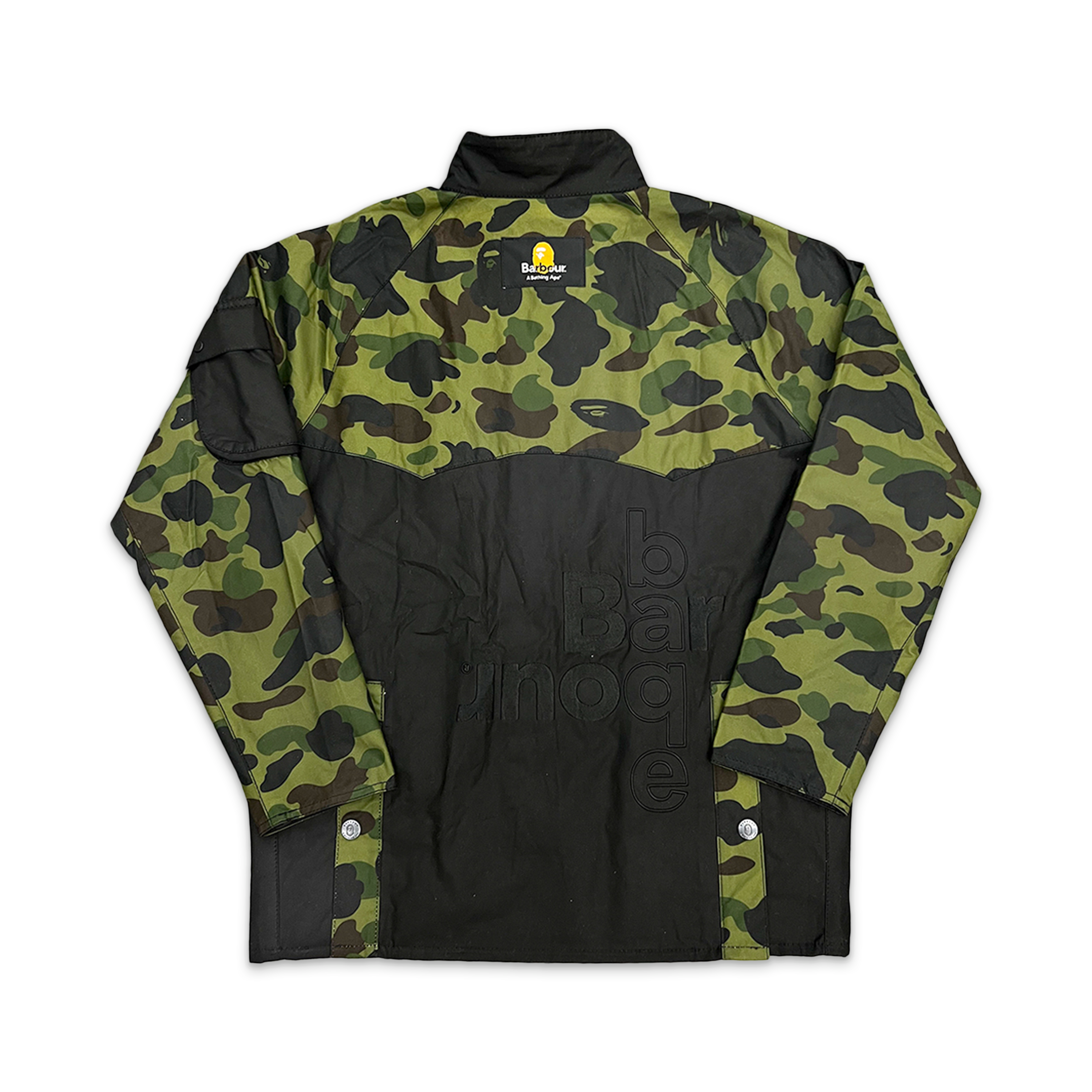 A Bathing Ape (BAPE), BAPE x Barbour 1st Camo International Rain Jacket "Green"