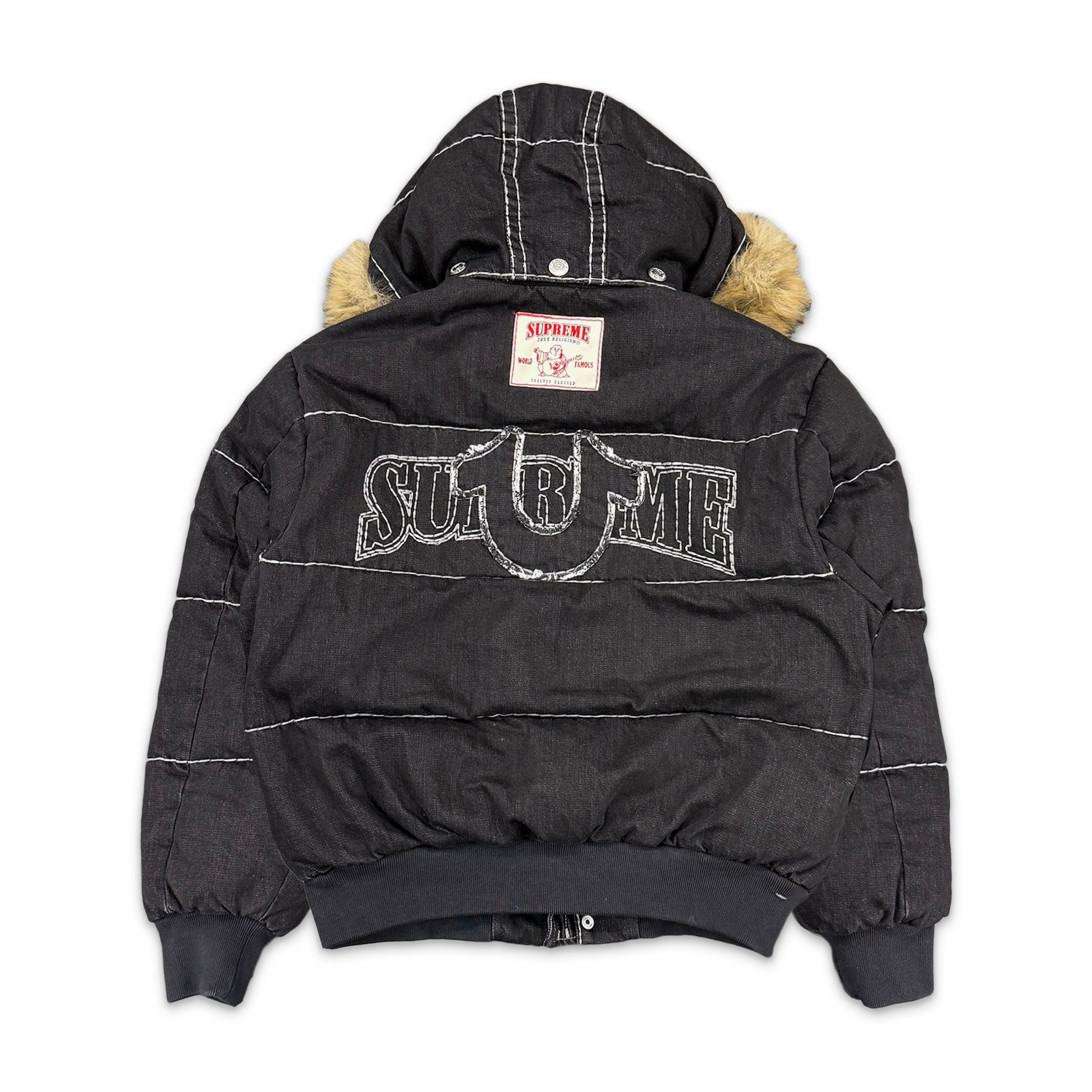 Supreme, True Religion Puffer Jacket FW25 "Black"