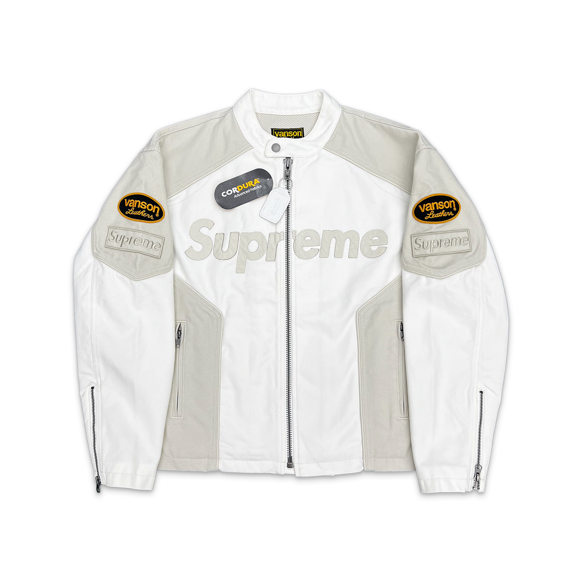 Vanson Leathers Cordura Cotton Jacket “White” Vanson Leathers Cordura Cotton Jacket “White”