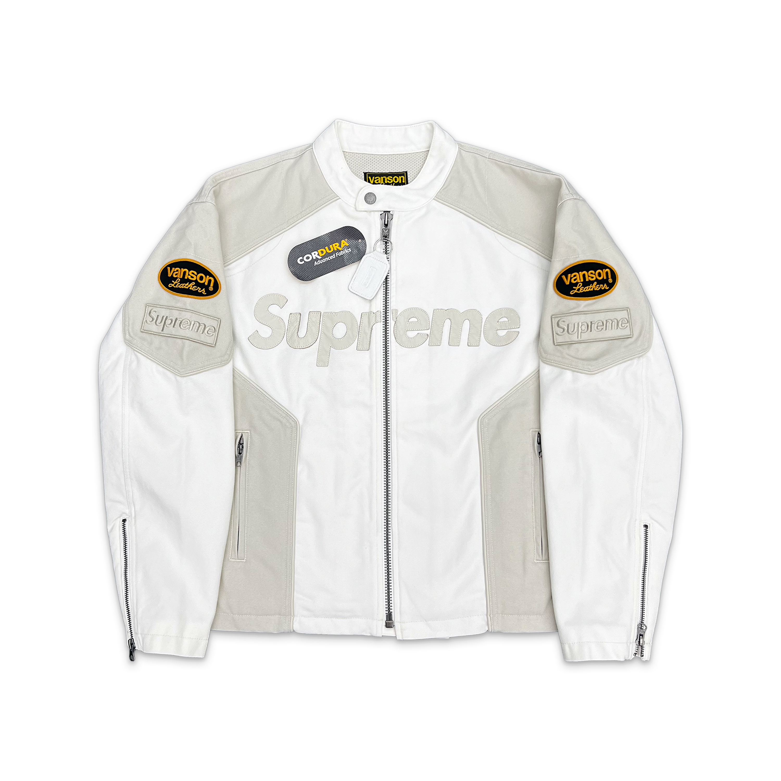 Vanson Leathers Cordura Cotton Jacket “White”