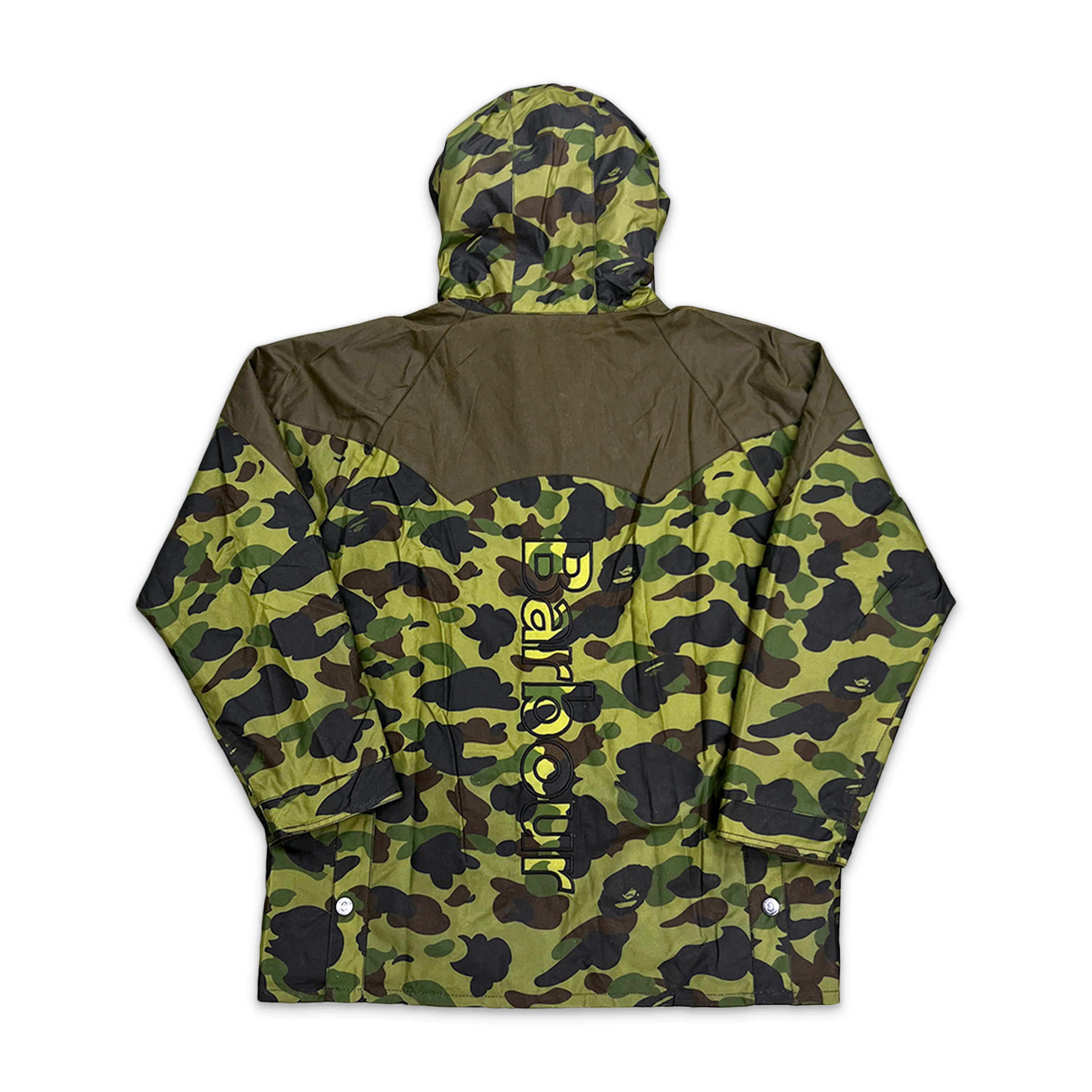 A Bathing Ape (BAPE), BAPE x Barbour 1st Camo Bedale Snowboard Jacket "Green"
