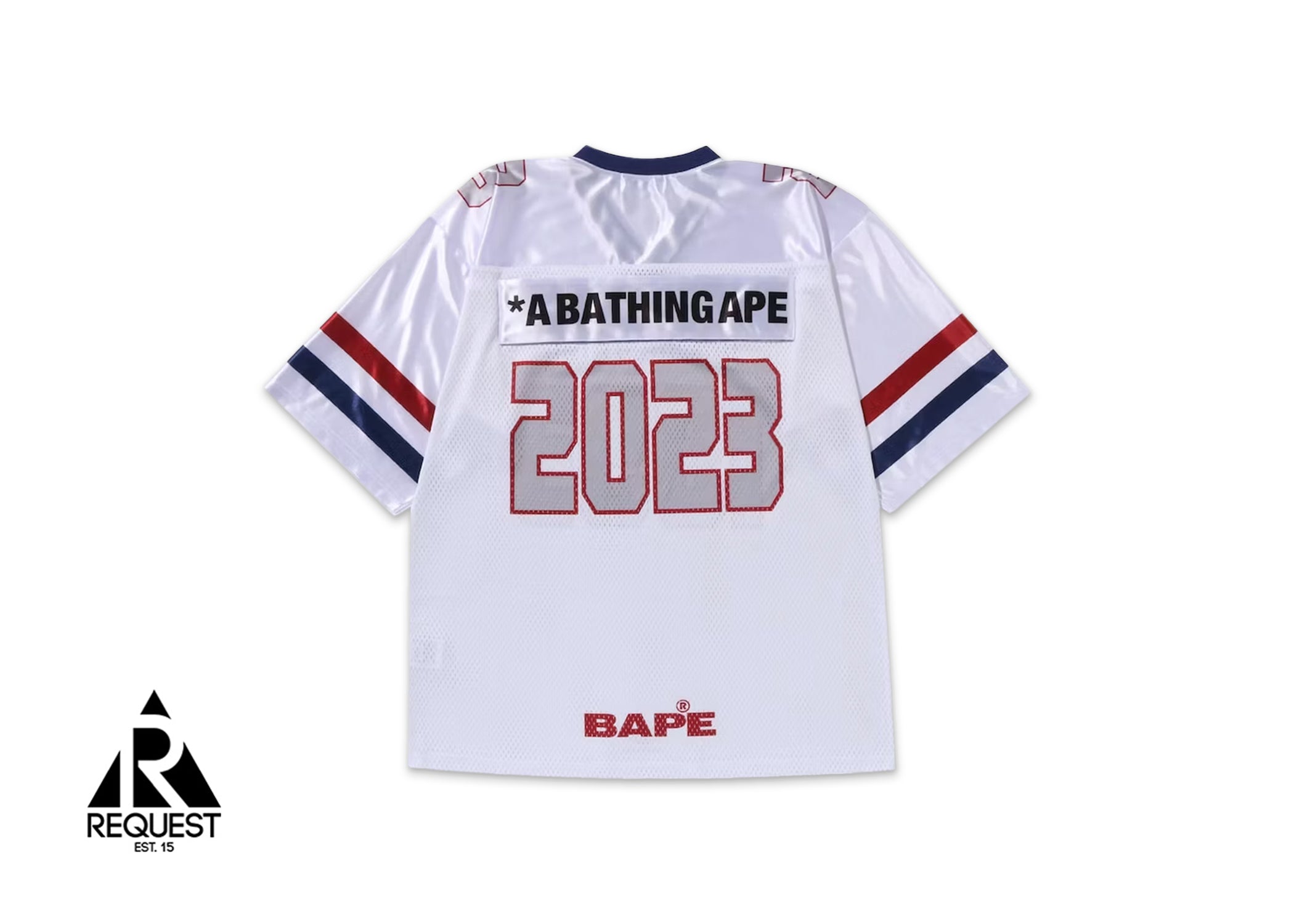 A Bathing Ape BAPE Football Jersey "White"