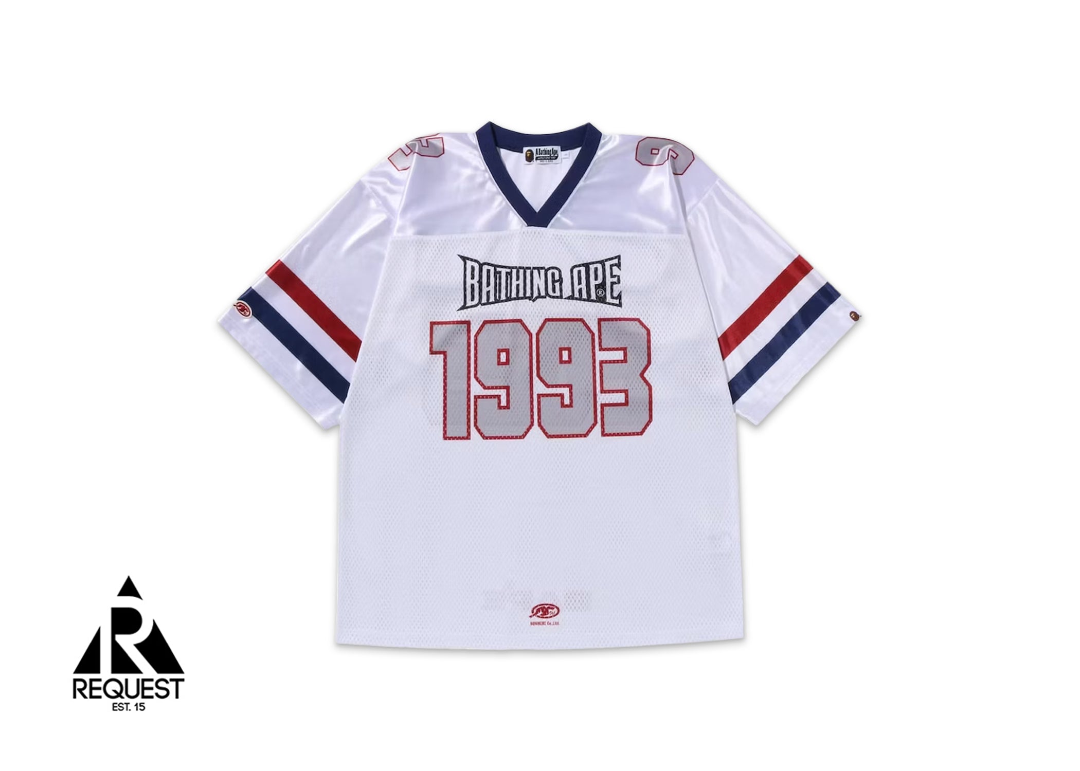 A Bathing Ape BAPE Football Jersey "White"