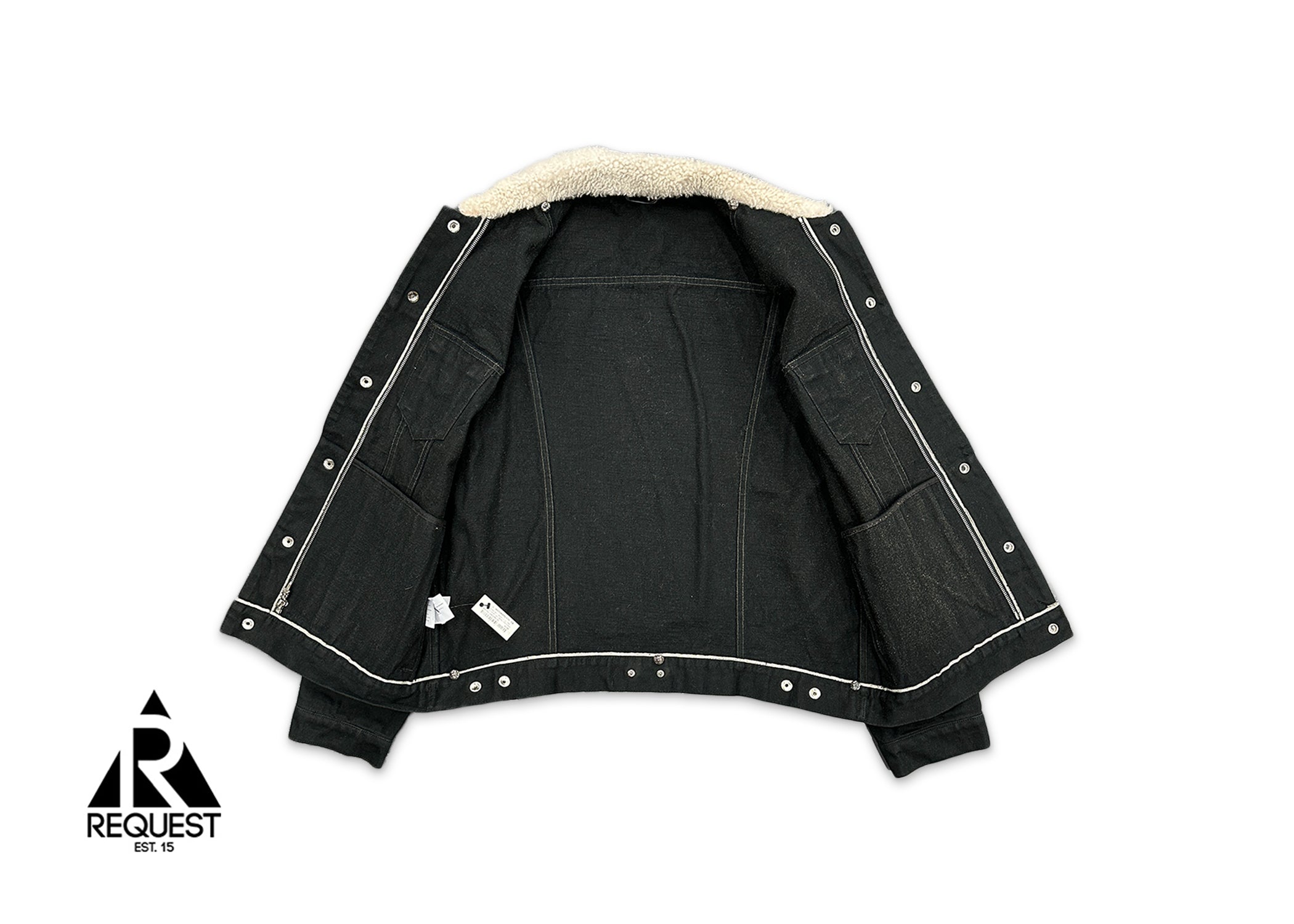 Shearling Vest Work Jacket "Black"