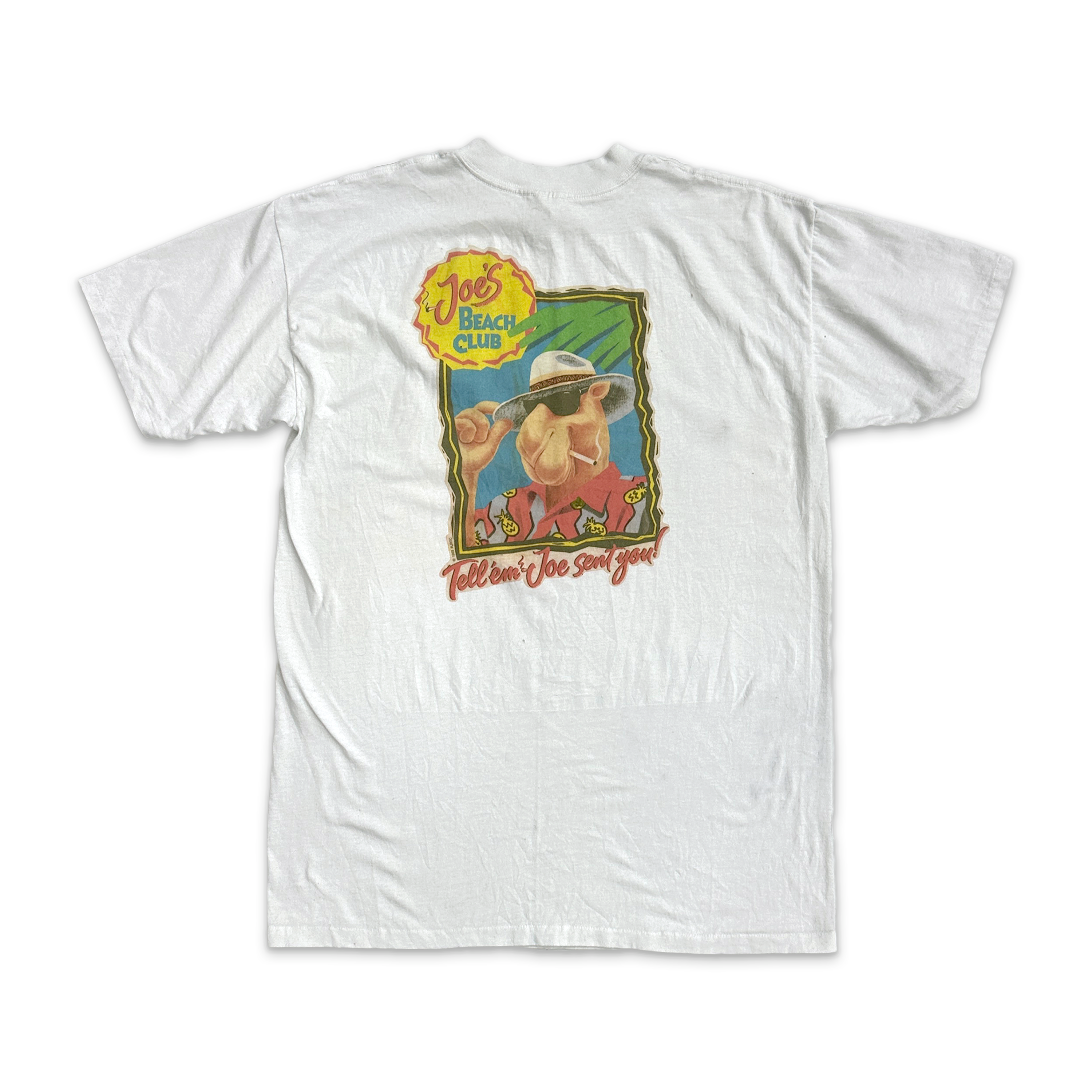 Camel Joes Beach Club Vintage Tee "White"