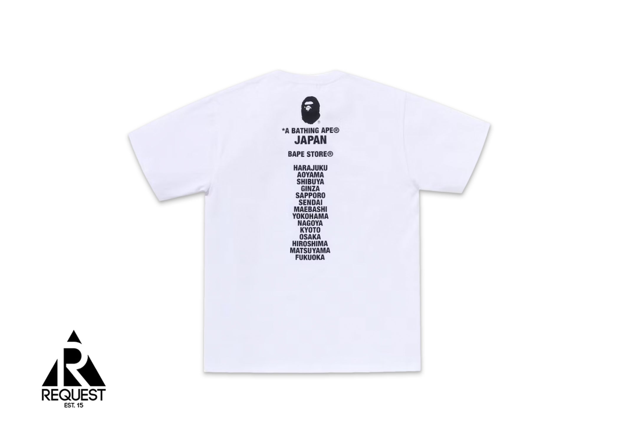 A Bathing Ape BAPE Japan Big Ape Head Tee “White”