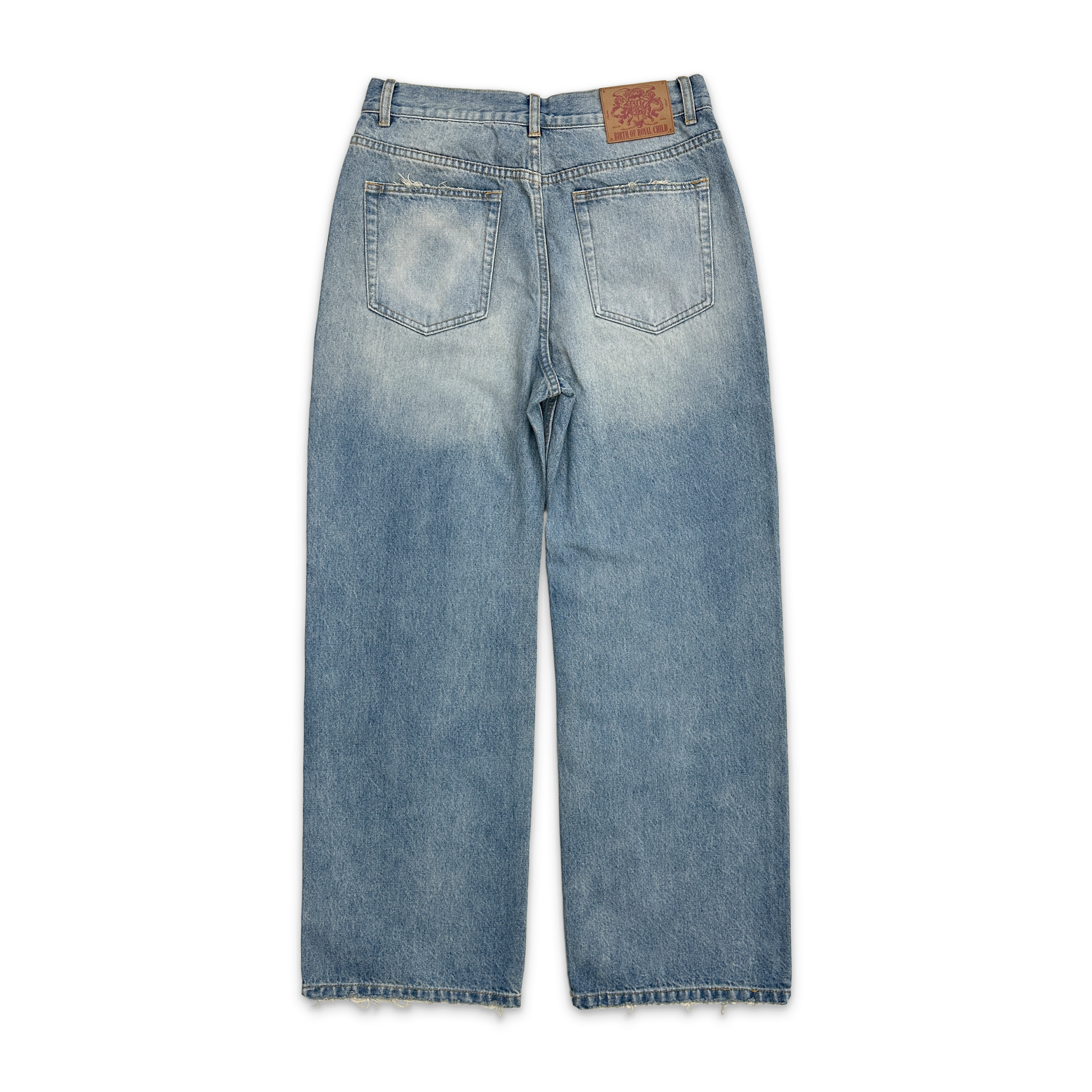 Birth of Royal Child, Icewave Gemstone Straight-Leg Jeans "Blue"