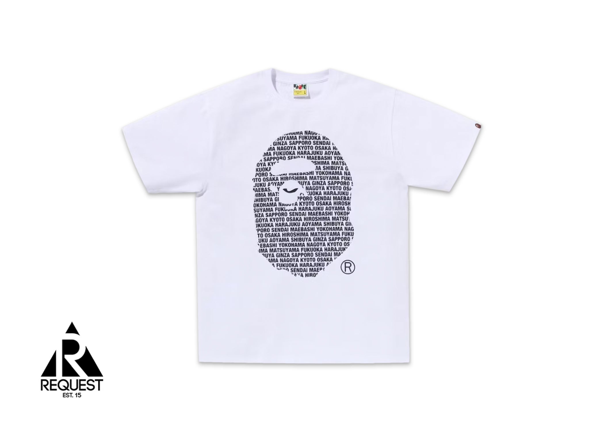 A Bathing Ape BAPE Japan Big Ape Head Tee “White”