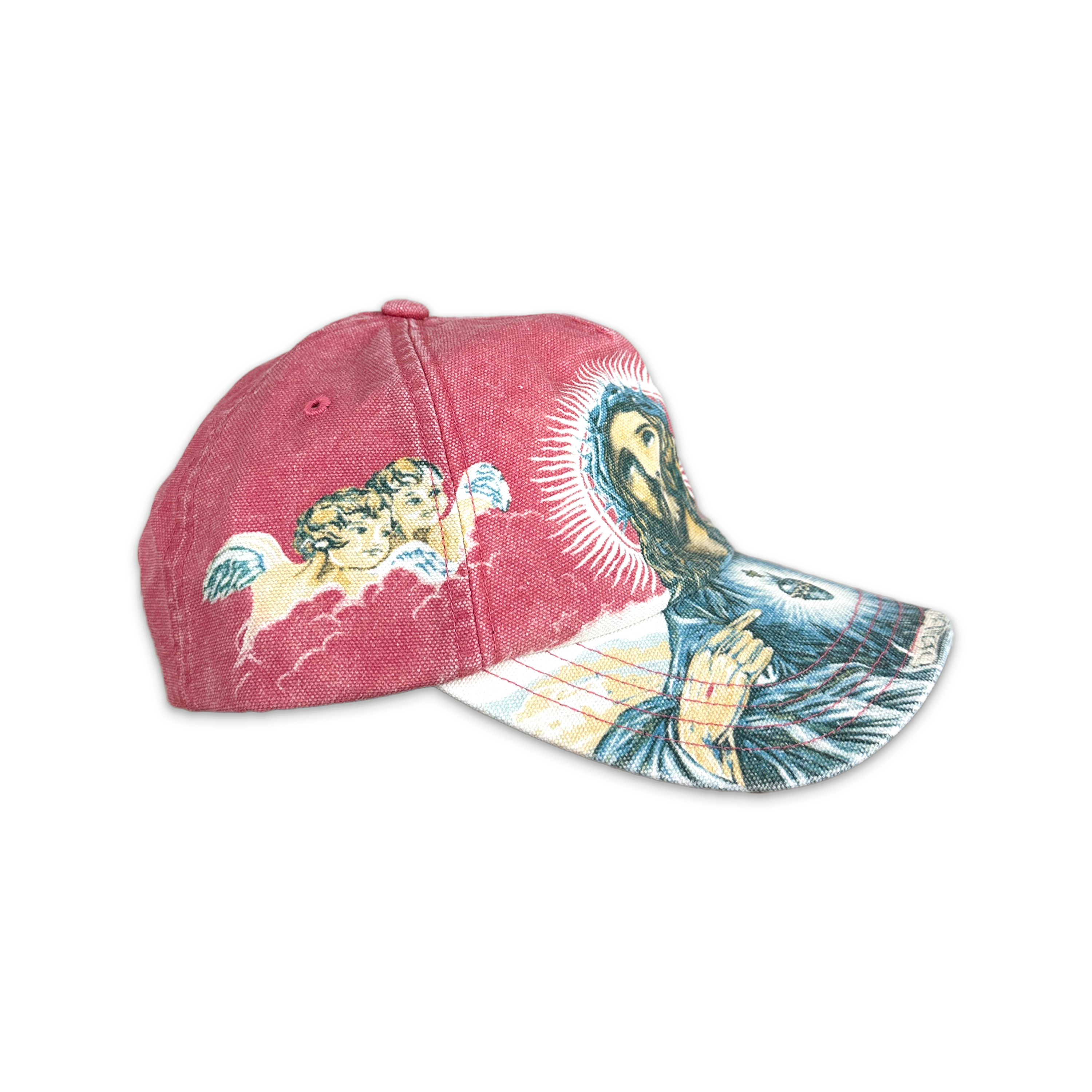Jesus 5-Panel Hat FW25 "Light Red"
