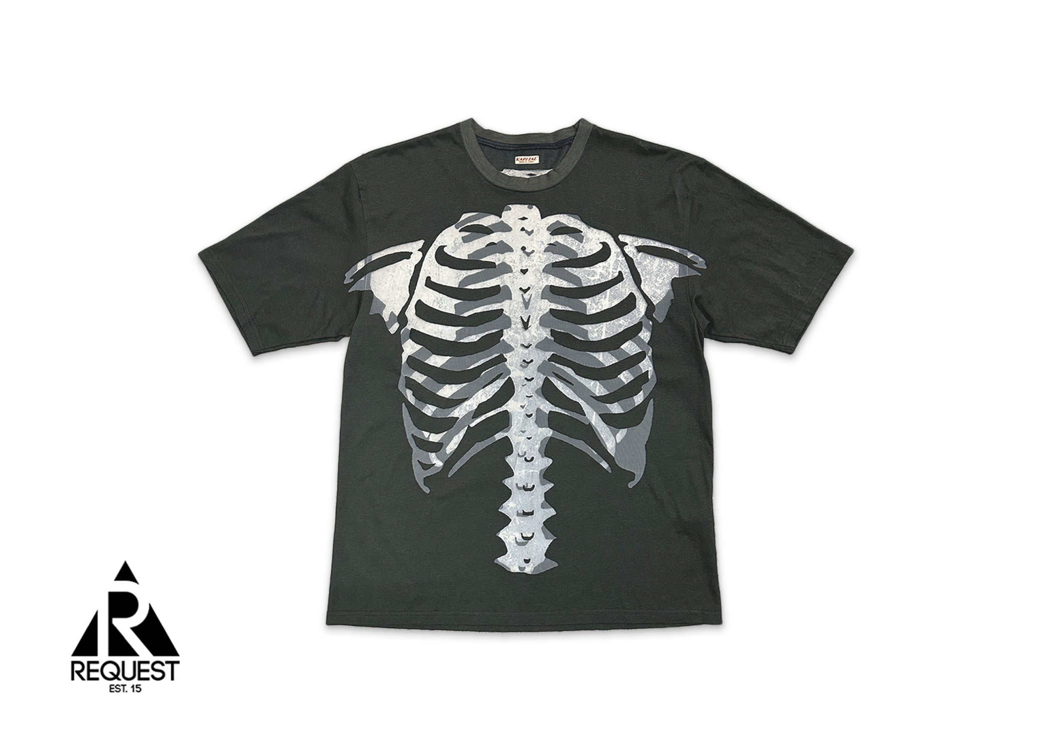 Skeleton See Through Shirt "Bone/Black"