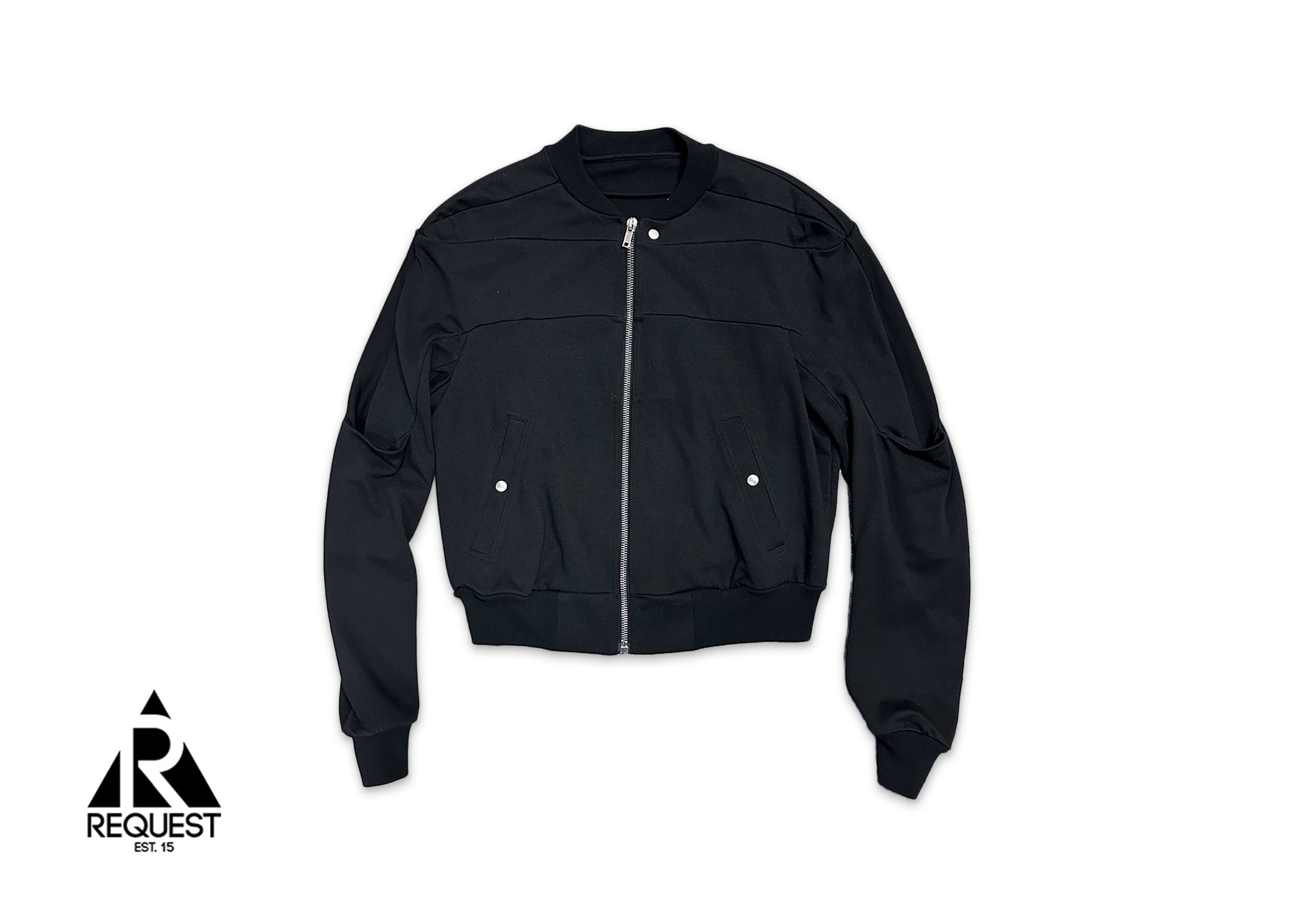 Geth Panelled Cotton-Jersey Jacket "Black"